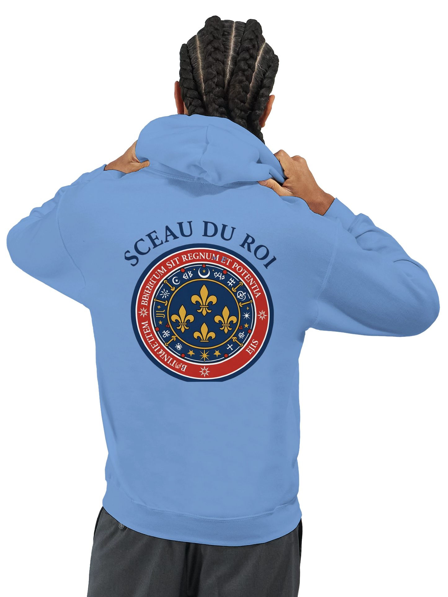 Herren-Kapuzenpullover „Siegel des Königs“ klassisch | Gildan® 18500