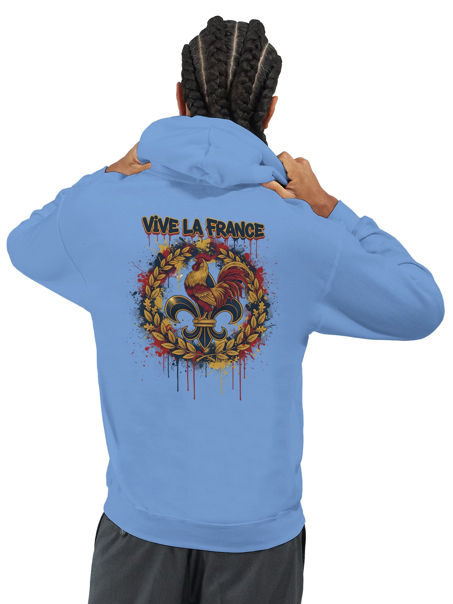 Sweat à capuche Vive la France – Hoodie Premium pour Homme