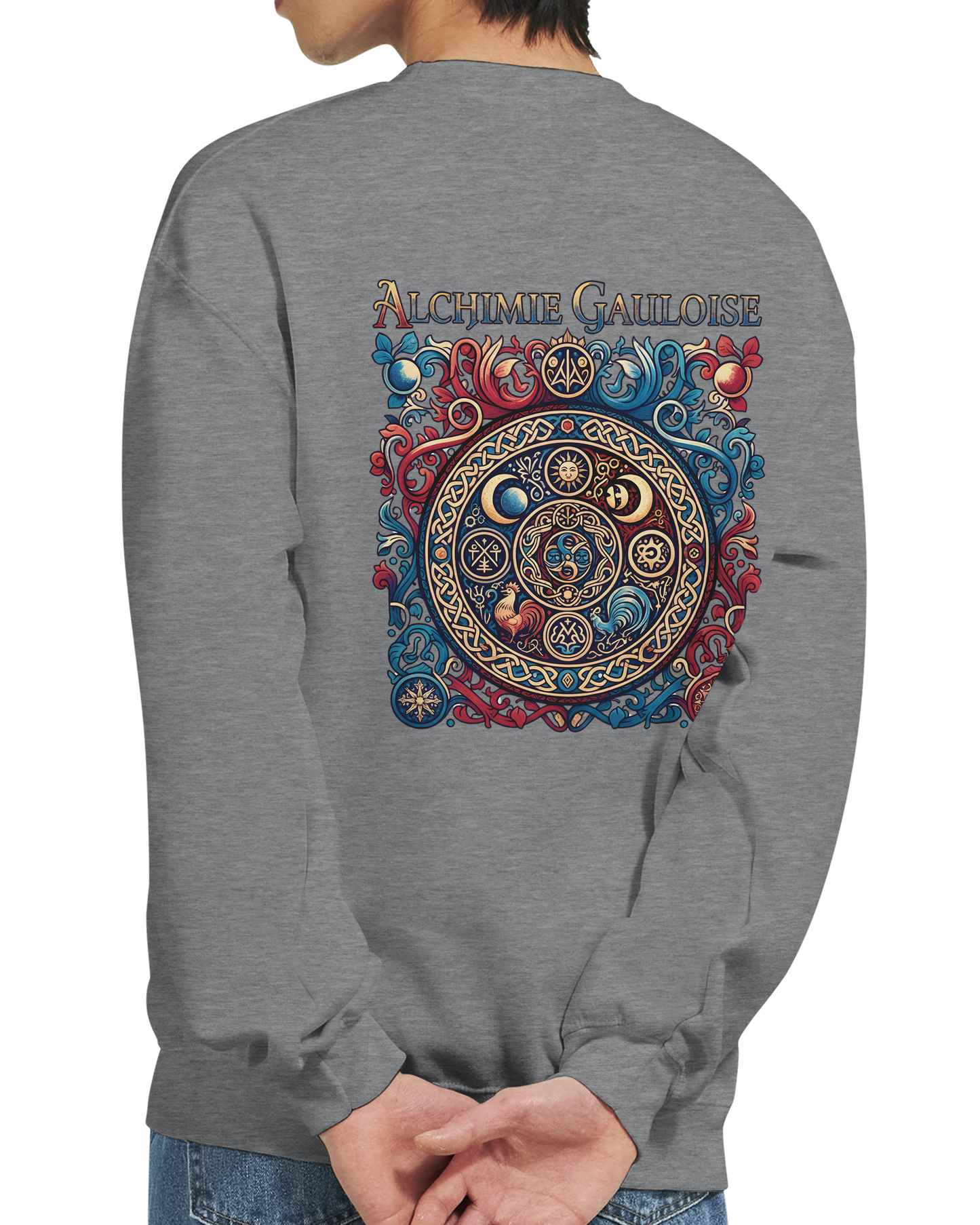 Herren-Sweatshirt "Gallische Alchemie" Klassisches Rundhals-Sweatshirt | Gildan® 18000