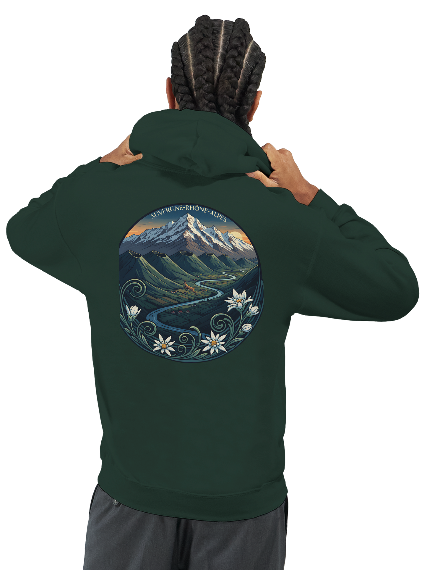 Klassischer Unisex-Kapuzenpullover Auvergne-Rhône-Alpes | Gildan® 18500