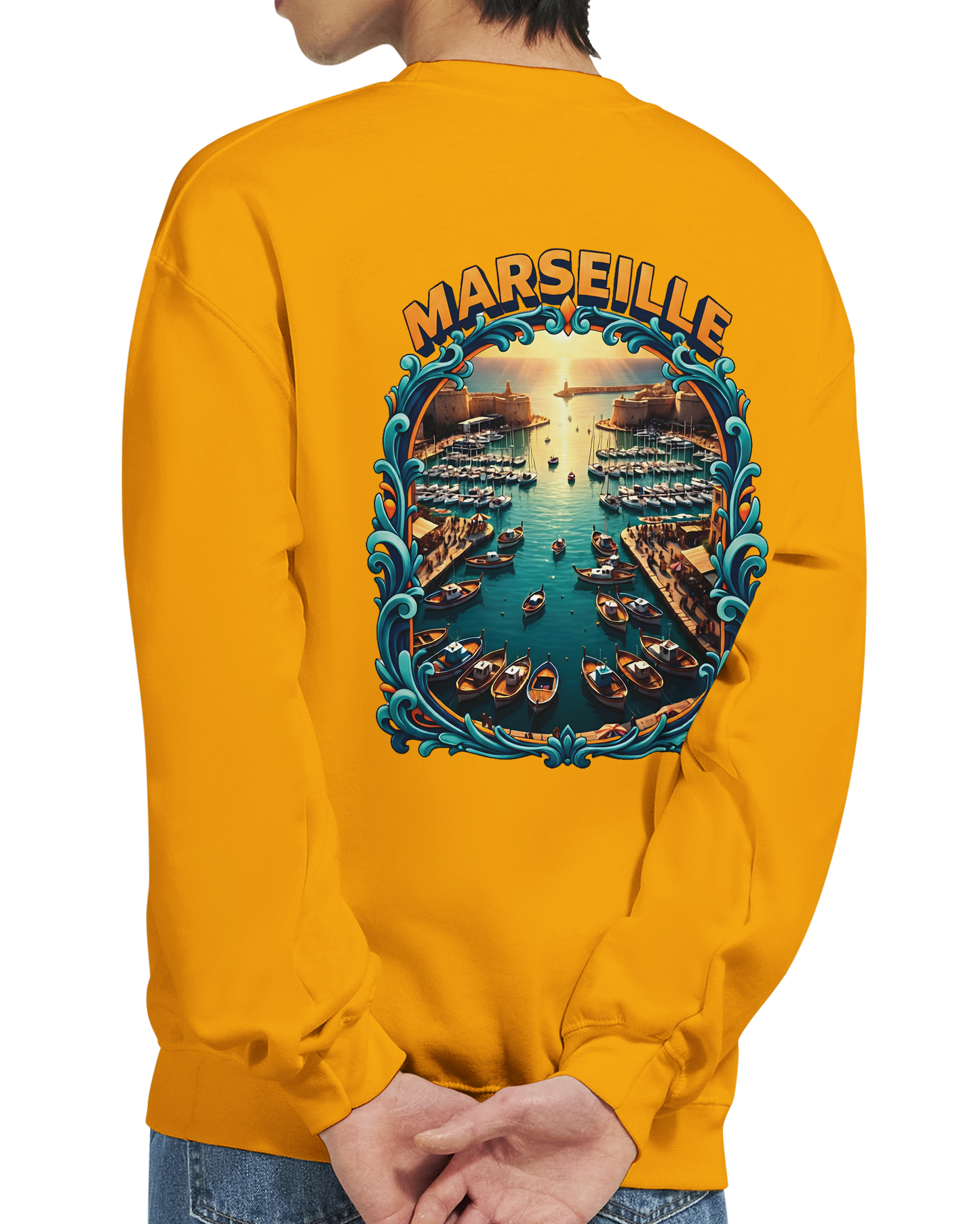 Unisex-Sweatshirt Marseilles Klassisches Rundhals-Sweatshirt | Gildan® 18000