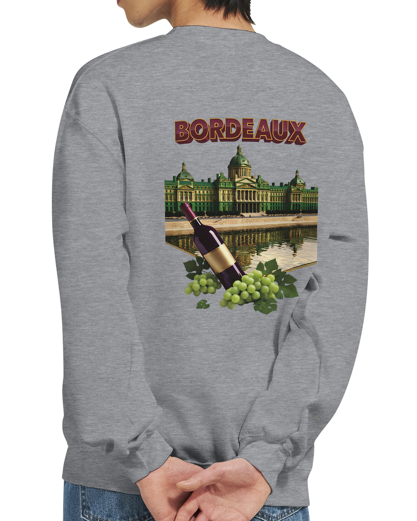 Unisex city burgundy classic crewneck sweatshirt | Gildan® 18000