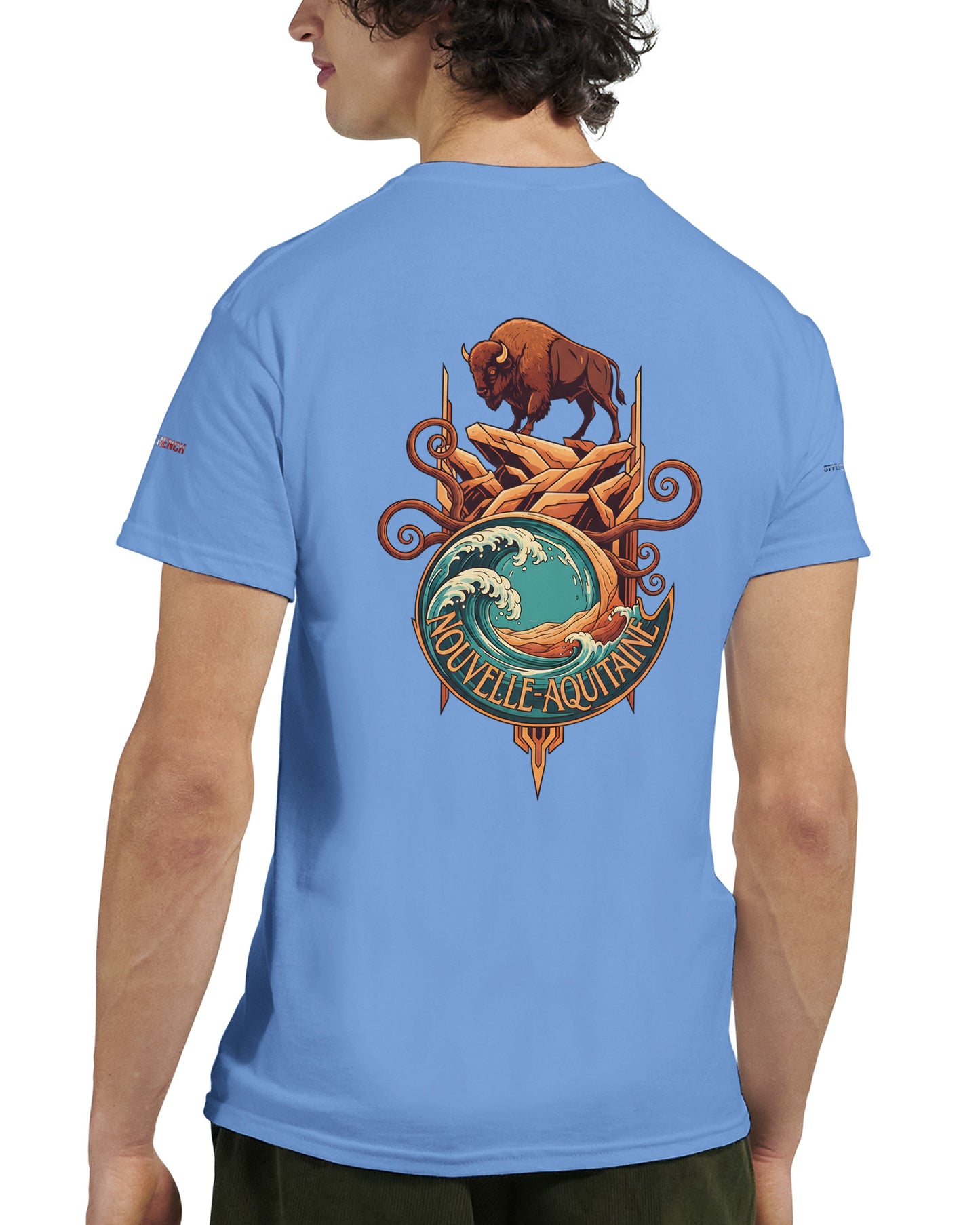 T-Shirt Neu-Aquitanien, dick, Rundhalsausschnitt | Gildan® 5000