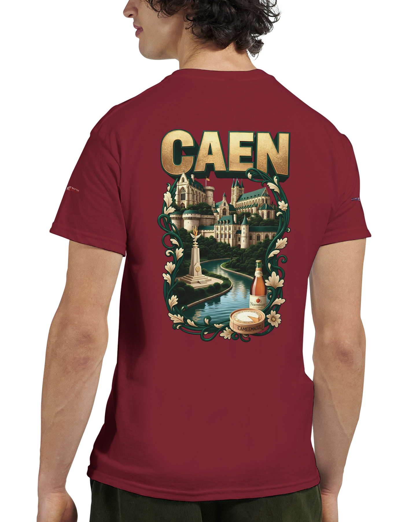 Unisex-T-Shirt Caen Stadt in Frankreich | Gildan® 5000