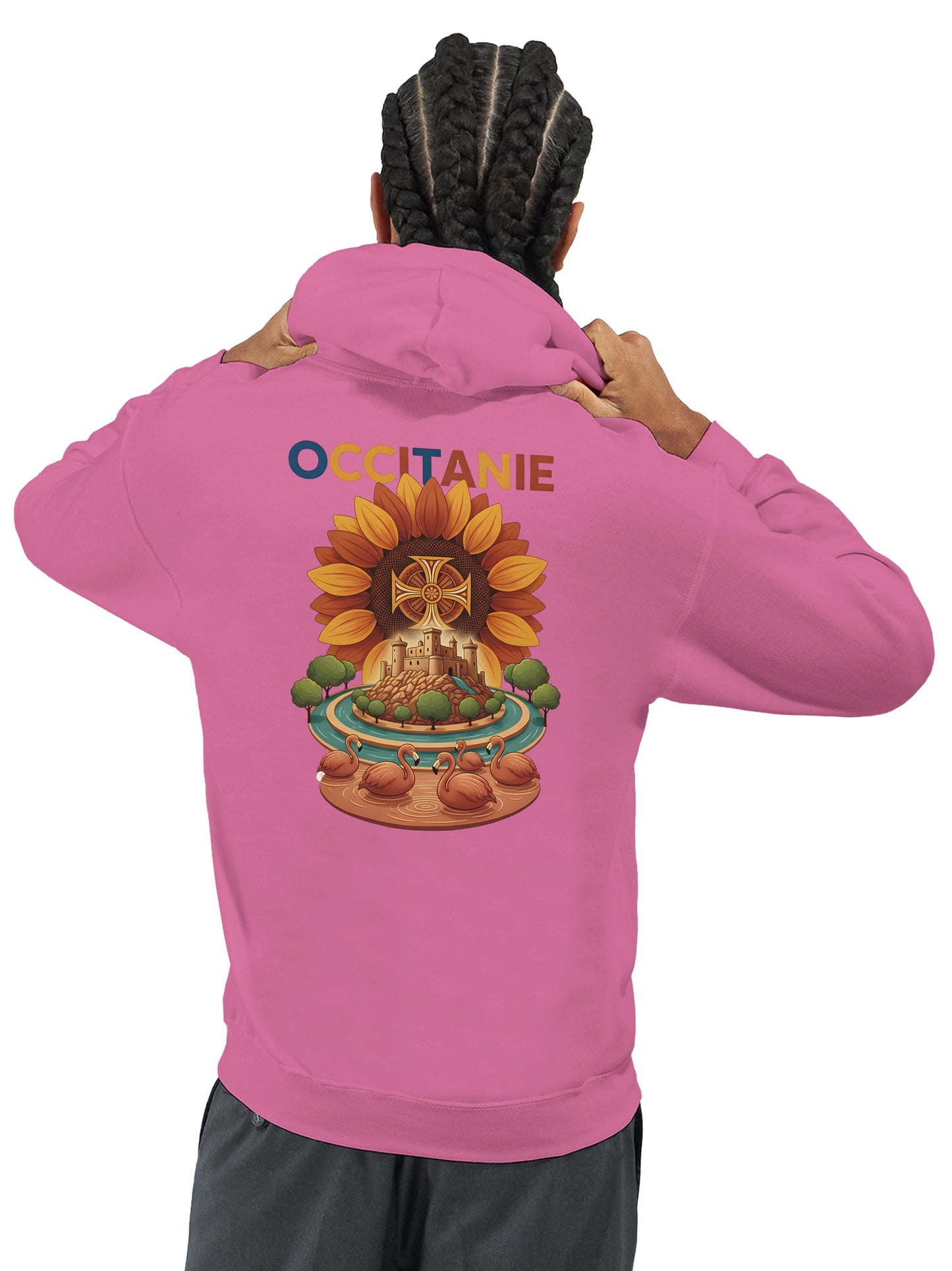 Klassischer Unisex-Kapuzenpullover Okzitanien | Gildan® 18500