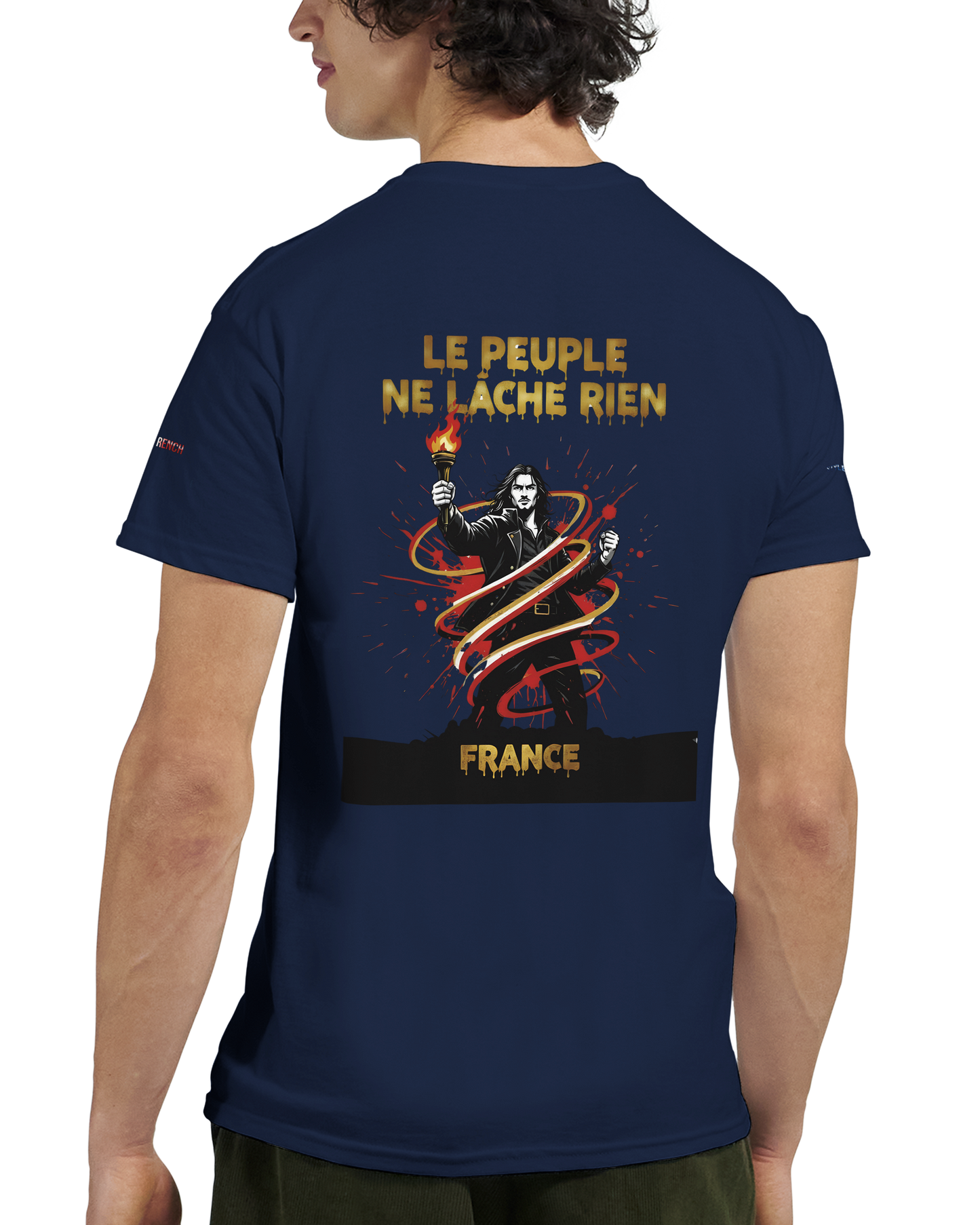 T-shirt Homme Le Peuple Ne Lâche Rien - Coton Premium