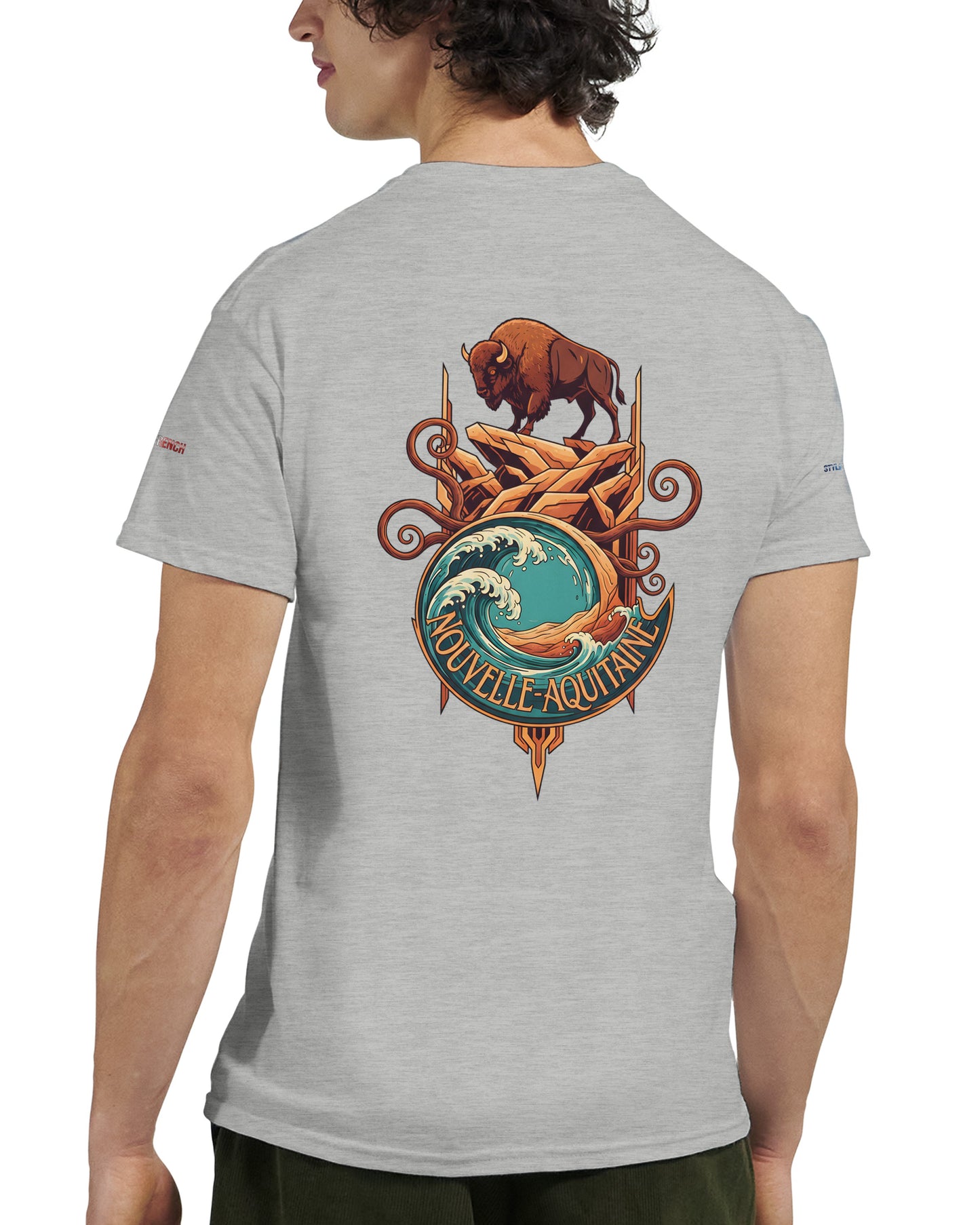 T-Shirt Neu-Aquitanien, dick, Rundhalsausschnitt | Gildan® 5000