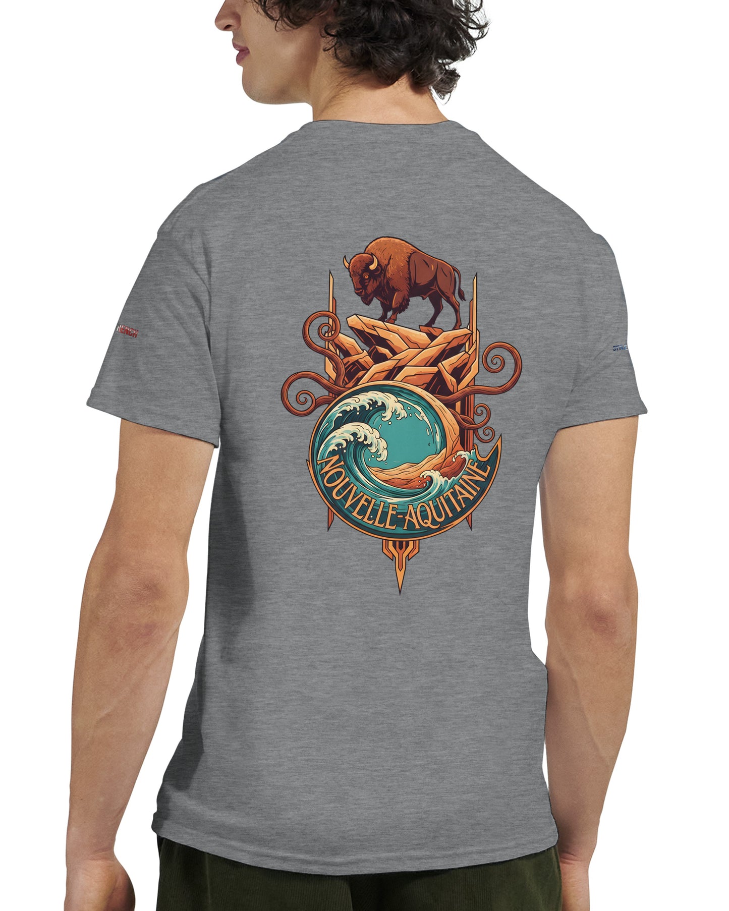 T-Shirt Neu-Aquitanien, dick, Rundhalsausschnitt | Gildan® 5000