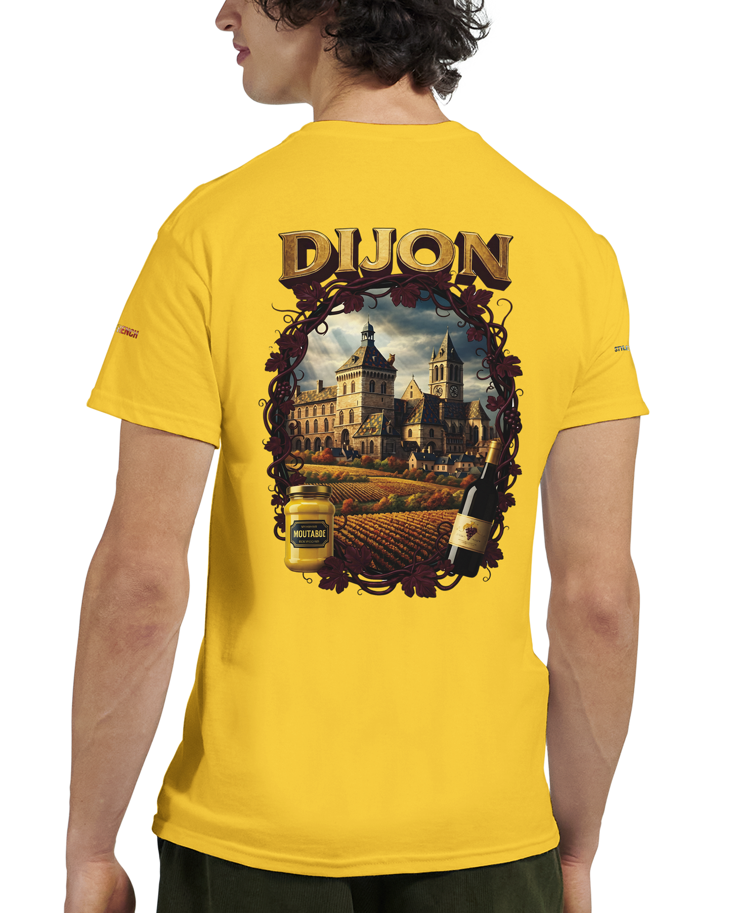 Unisex T-Shirt Dijon Stadt Frankreich dick Rundhals | Gildan® 5000
