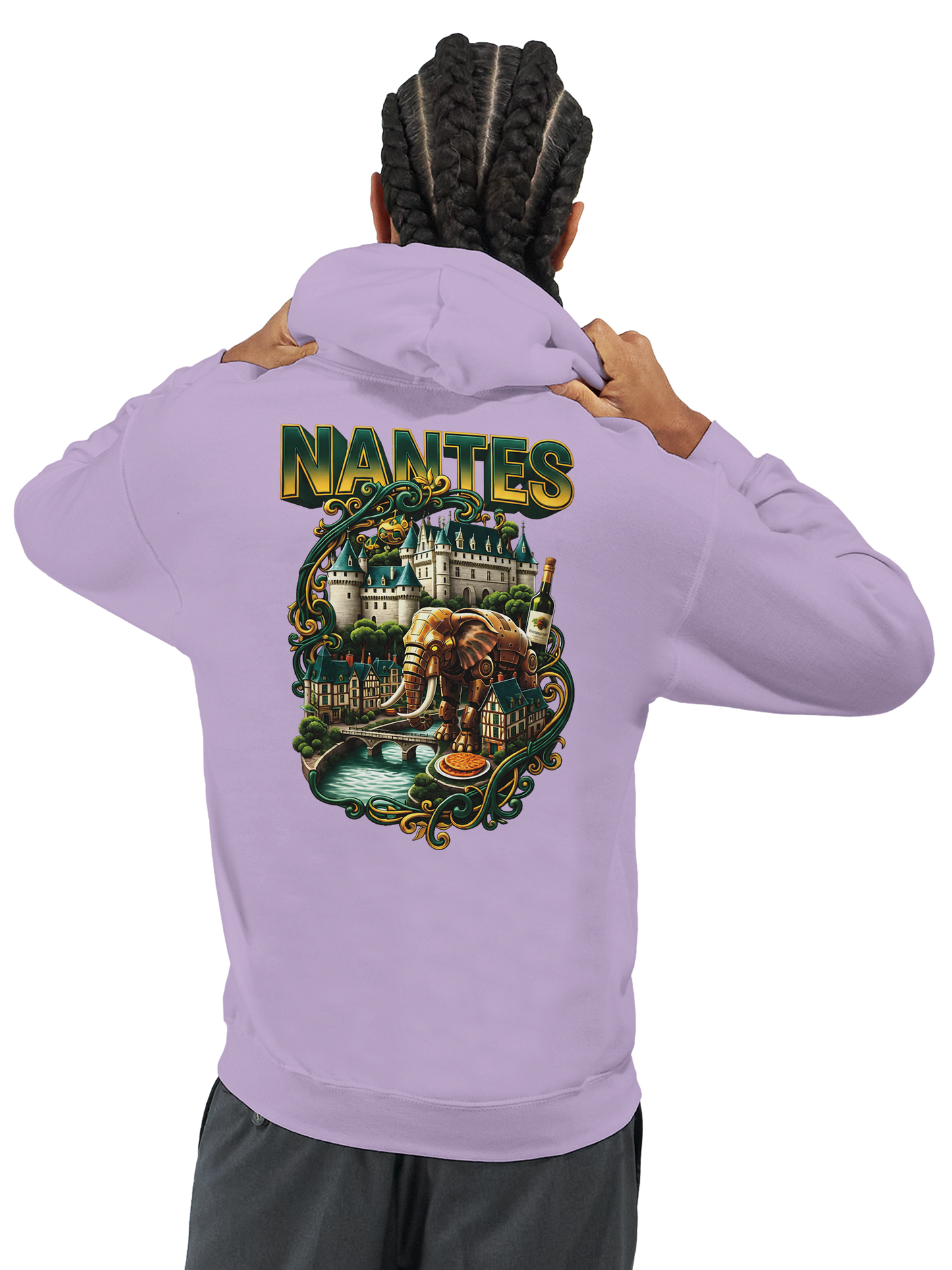Unisex-Kapuzenpullover Nantes Stadt Frankreich klassisch | Gildan® 18500