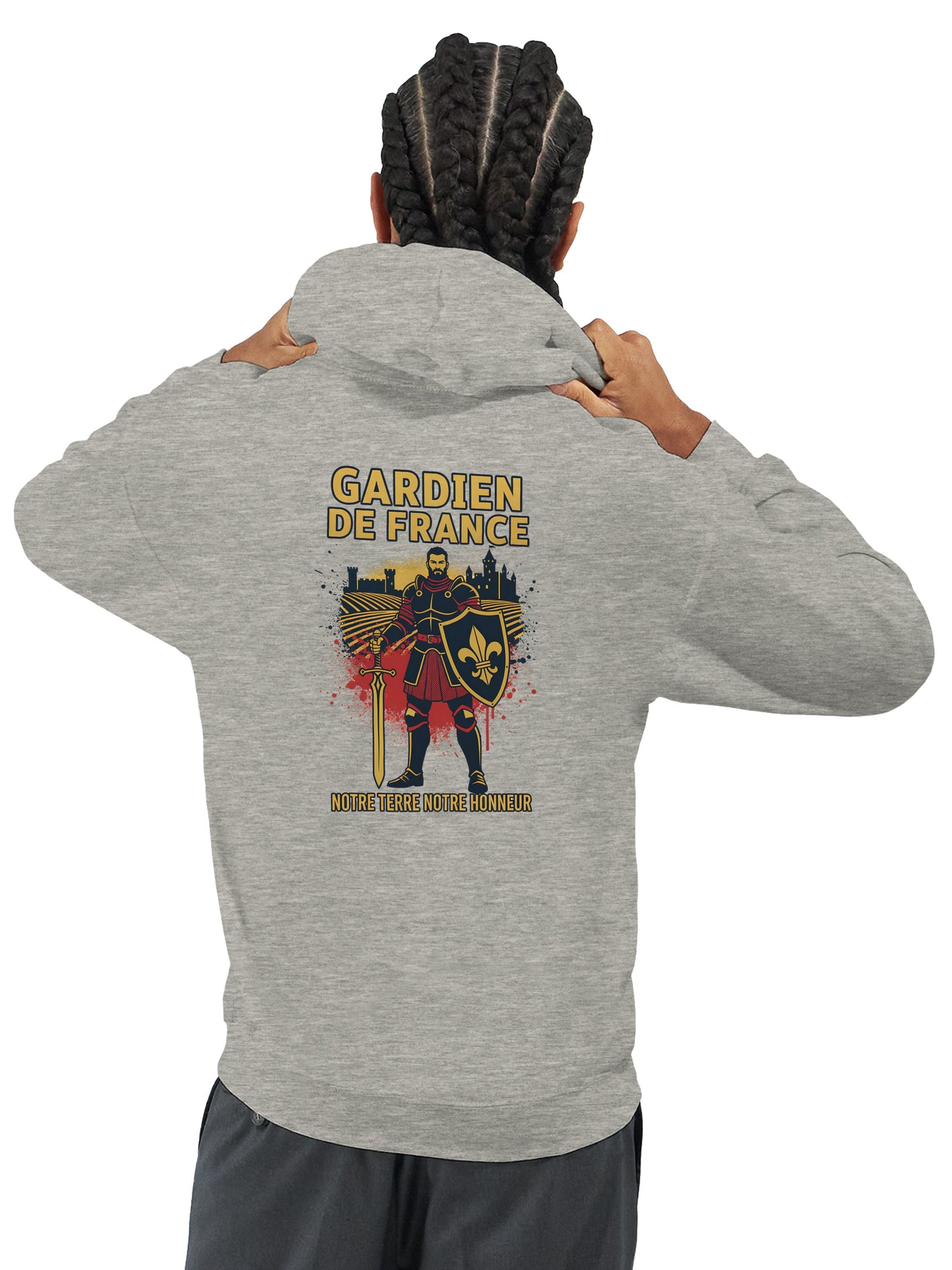 Klassischer Frankreich-Torwart-Hoodie für Herren | Gildan® 18500