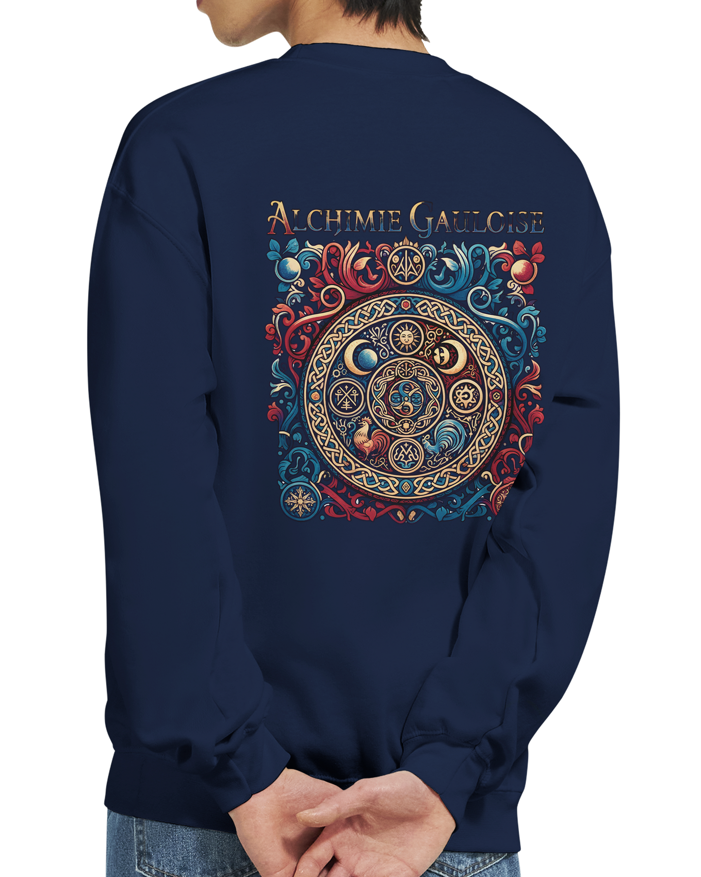 Herren-Sweatshirt "Gallische Alchemie" Klassisches Rundhals-Sweatshirt | Gildan® 18000