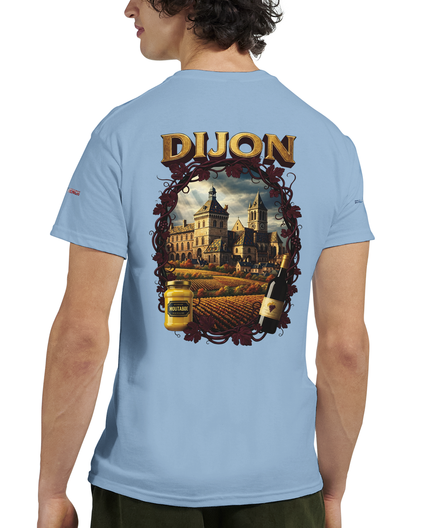 Unisex T-Shirt Dijon Stadt Frankreich dick Rundhals | Gildan® 5000