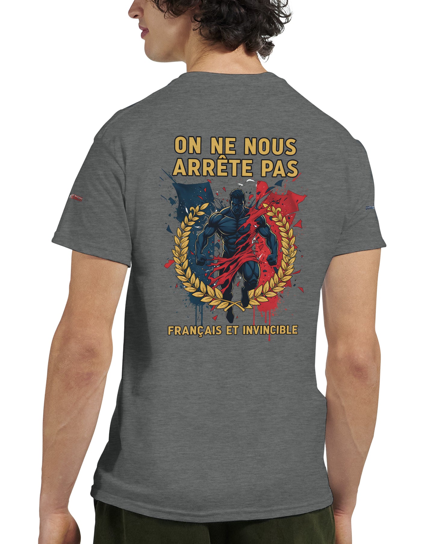 Men's "Can't Stop Us" French Style Heavyweight Crewneck T-shirt | Gildan® 5000