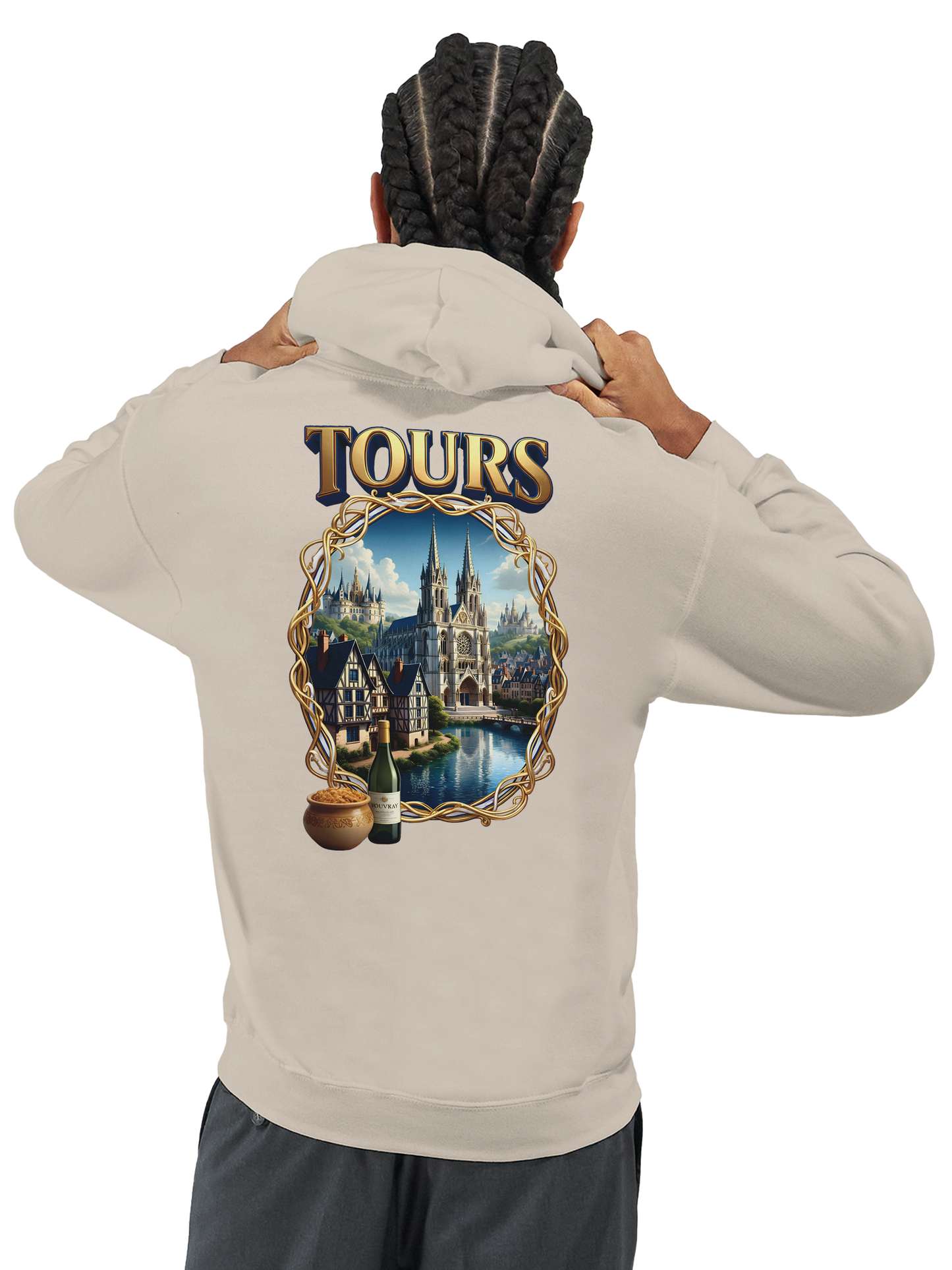 Unisex Tours city of France classic hoodie | Gildan® 18500