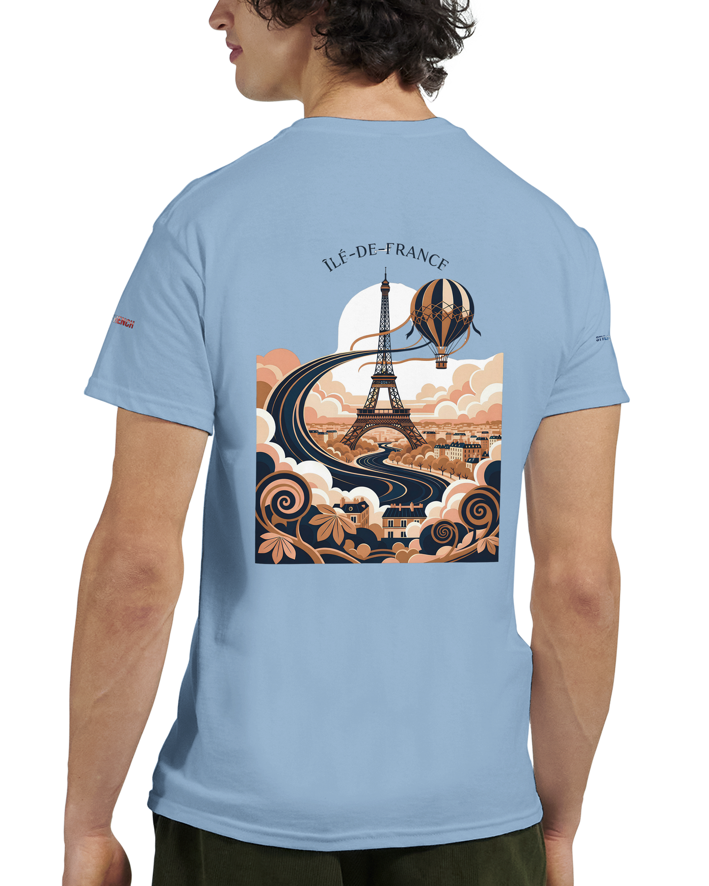Unisex T-Shirt Île-de-France dick rundhals | Gildan® 5000