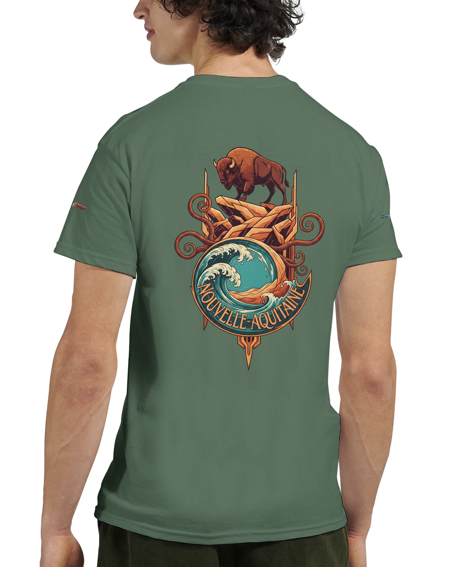 T-Shirt Neu-Aquitanien, dick, Rundhalsausschnitt | Gildan® 5000