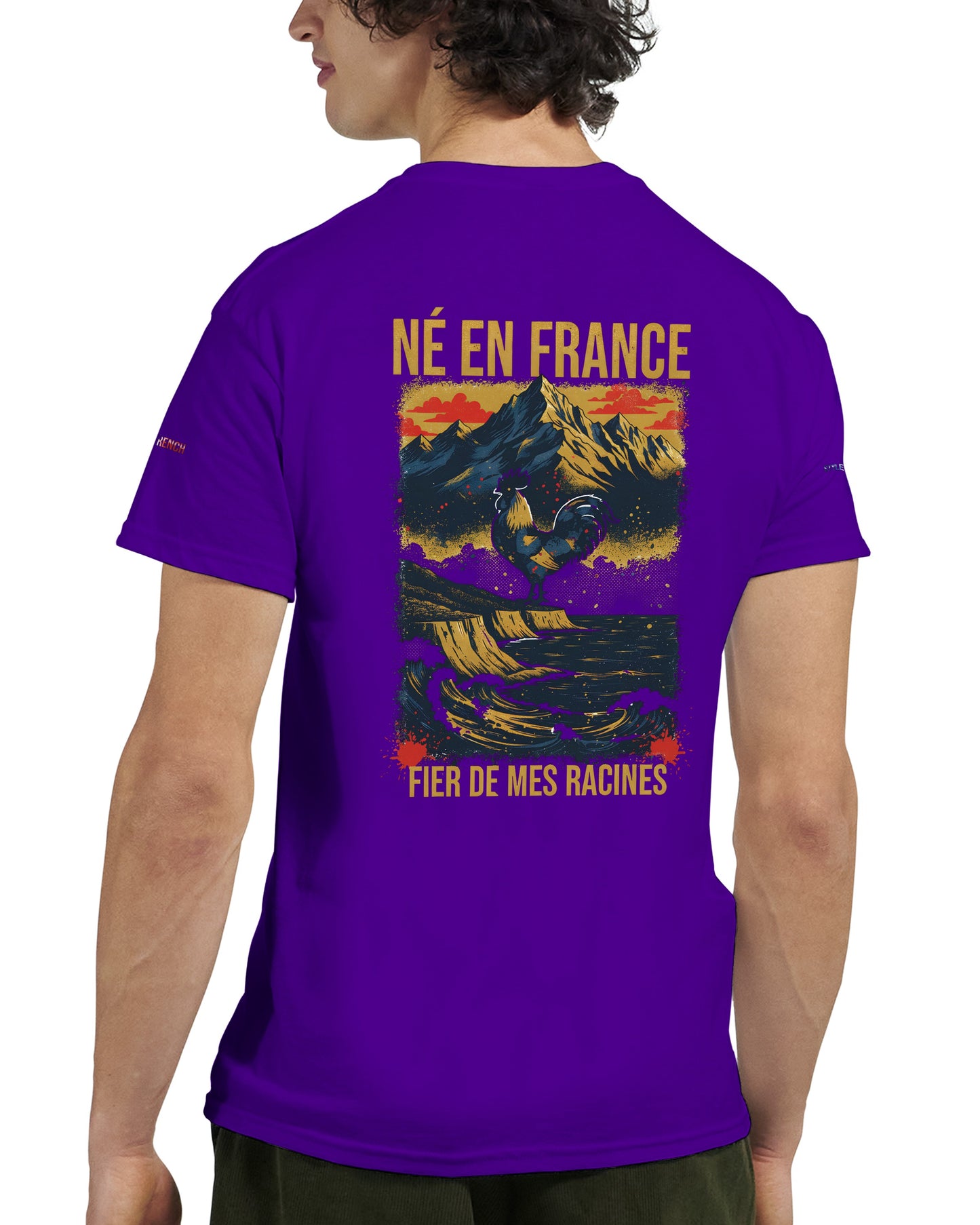 T-Shirt in Frankreich geboren dick rundhals | Gildan® 5000
