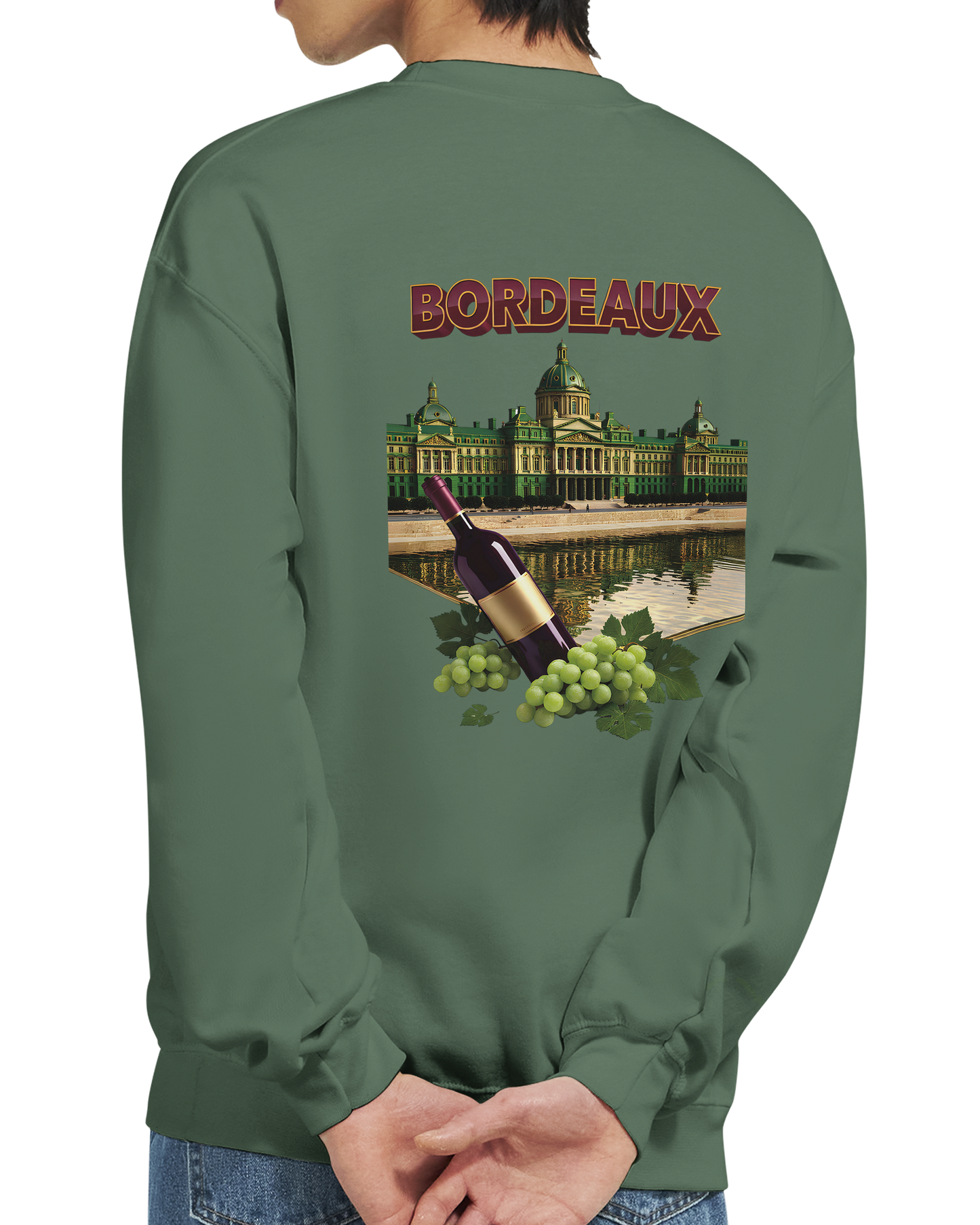 Unisex city burgundy classic crewneck sweatshirt | Gildan® 18000