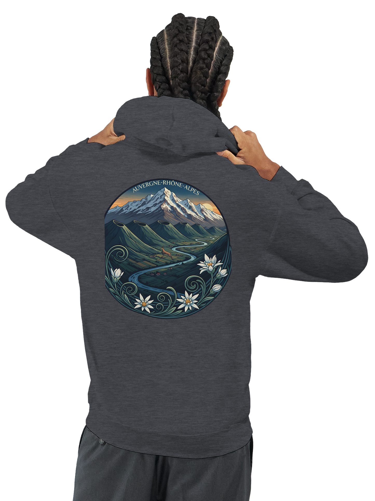 Klassischer Unisex-Kapuzenpullover Auvergne-Rhône-Alpes | Gildan® 18500