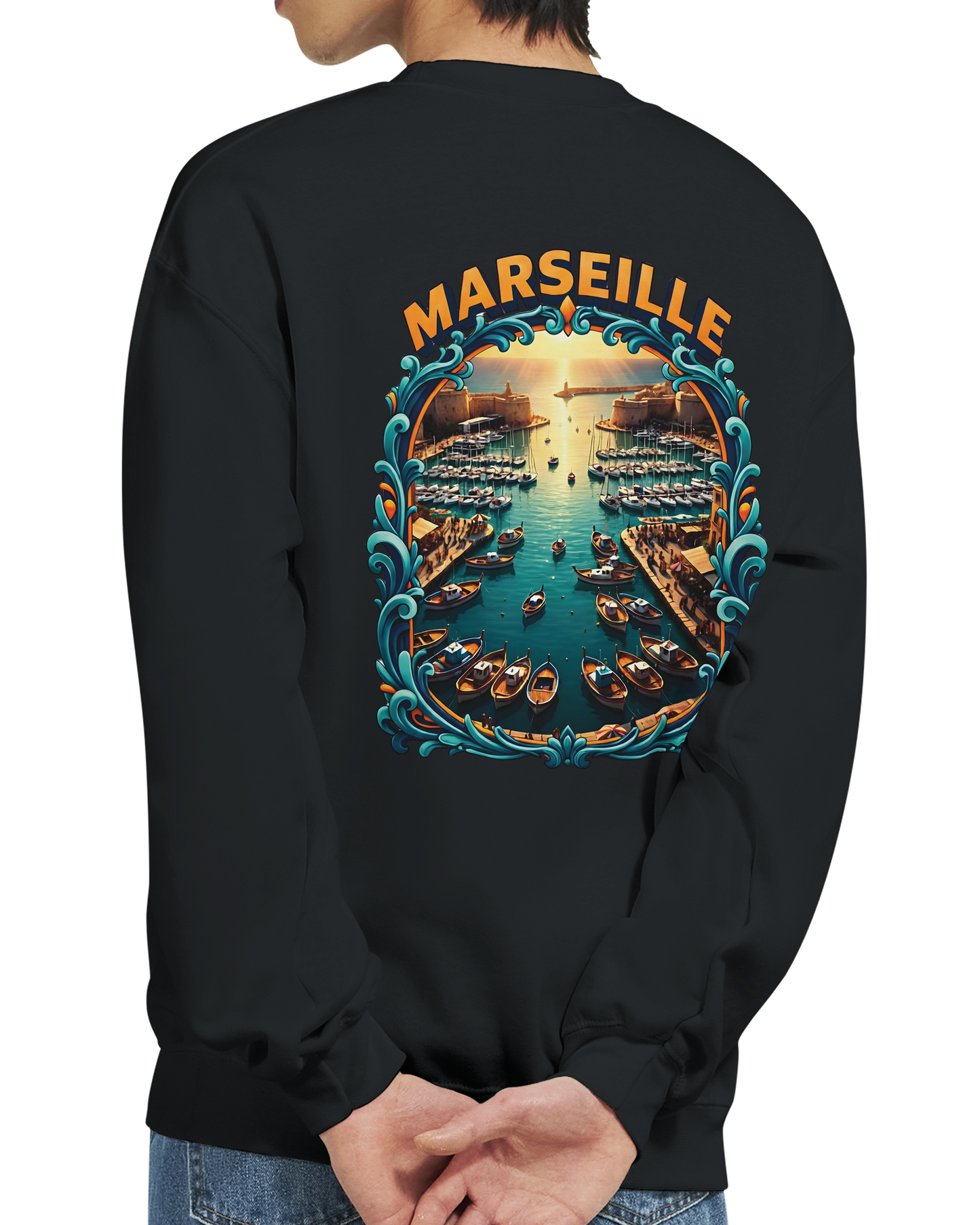 Unisex-Sweatshirt Marseilles Klassisches Rundhals-Sweatshirt | Gildan® 18000