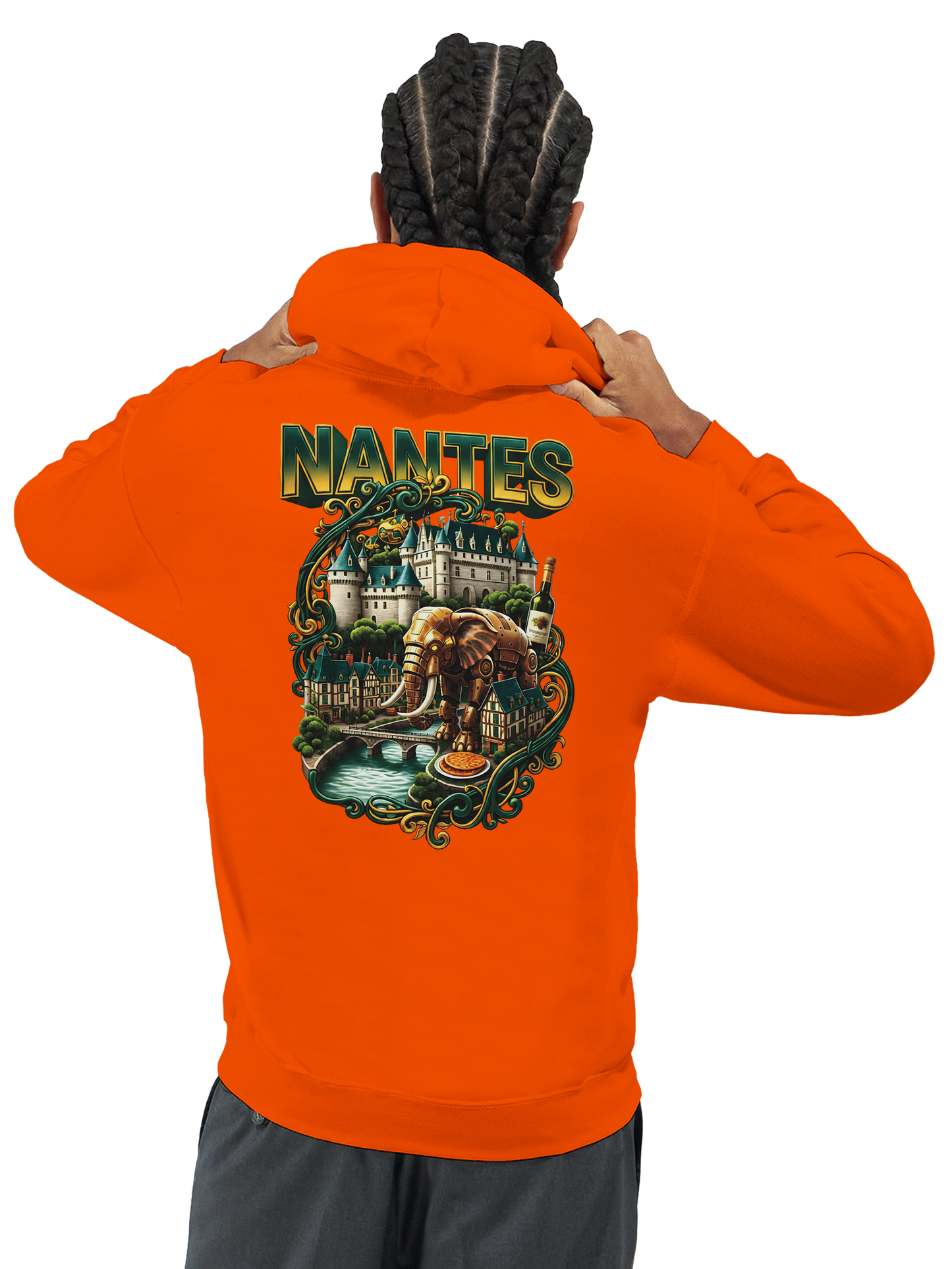 Unisex-Kapuzenpullover Nantes Stadt Frankreich klassisch | Gildan® 18500