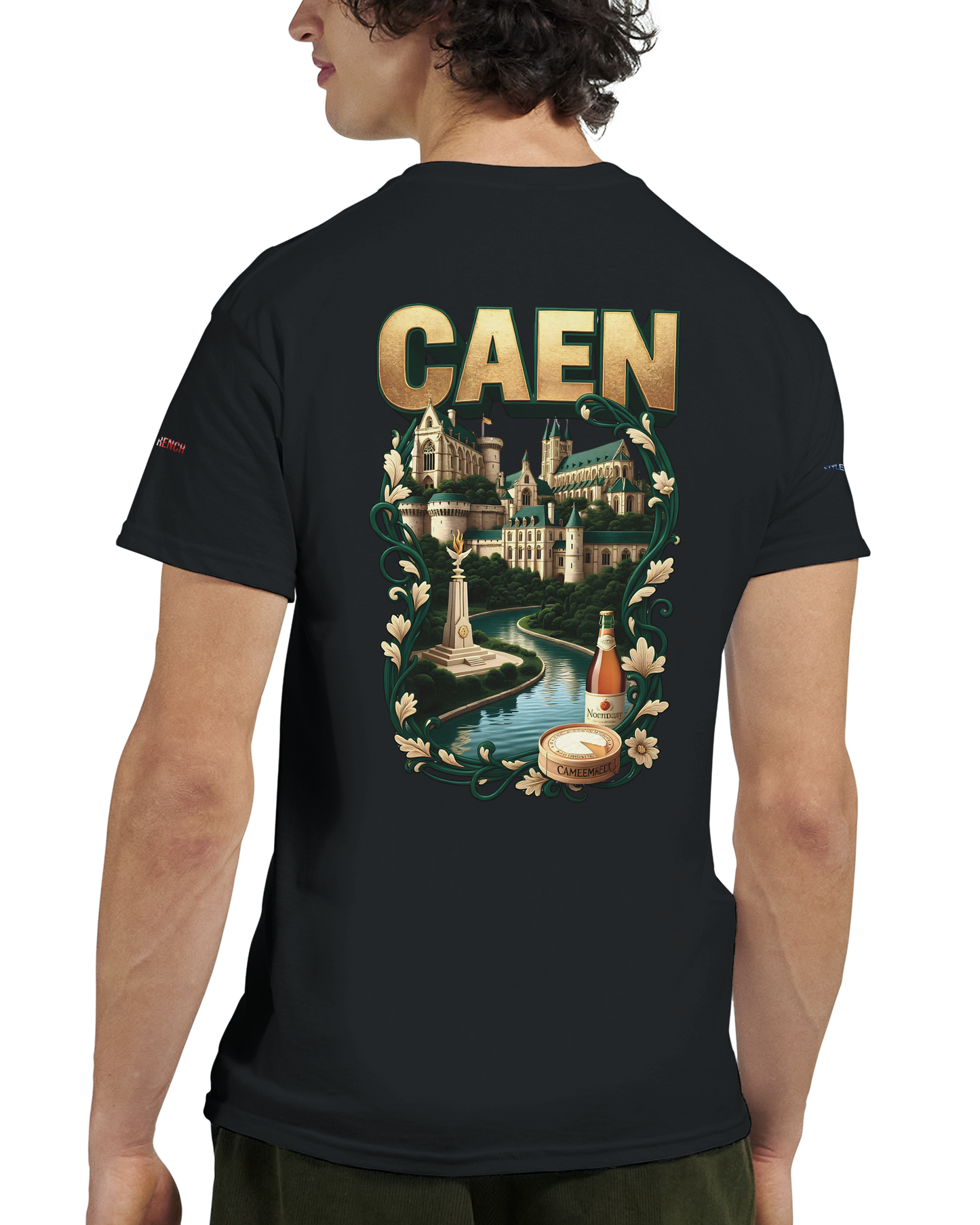 Unisex-T-Shirt Caen Stadt in Frankreich | Gildan® 5000