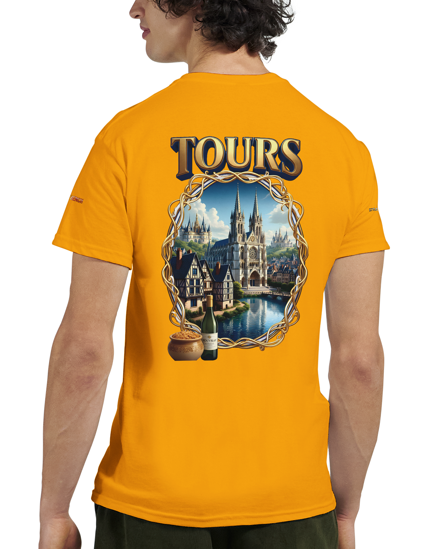 Unisex T-shirt Tours, France, thick crew neck | Gildan® 5000