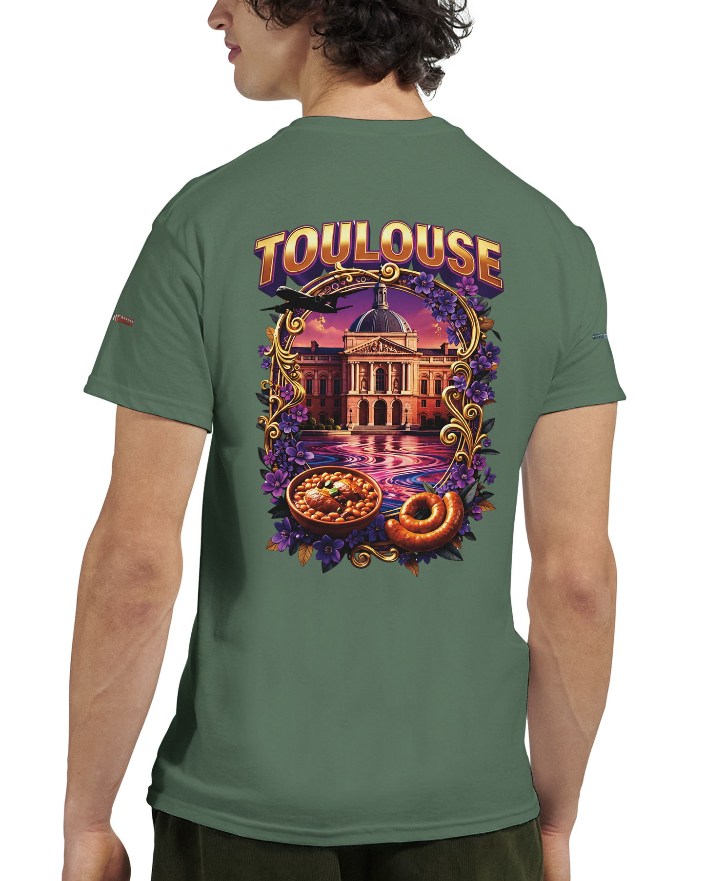 - Unisex Toulouse city of France heavy crewneck t-shirt | Gildan® 5000