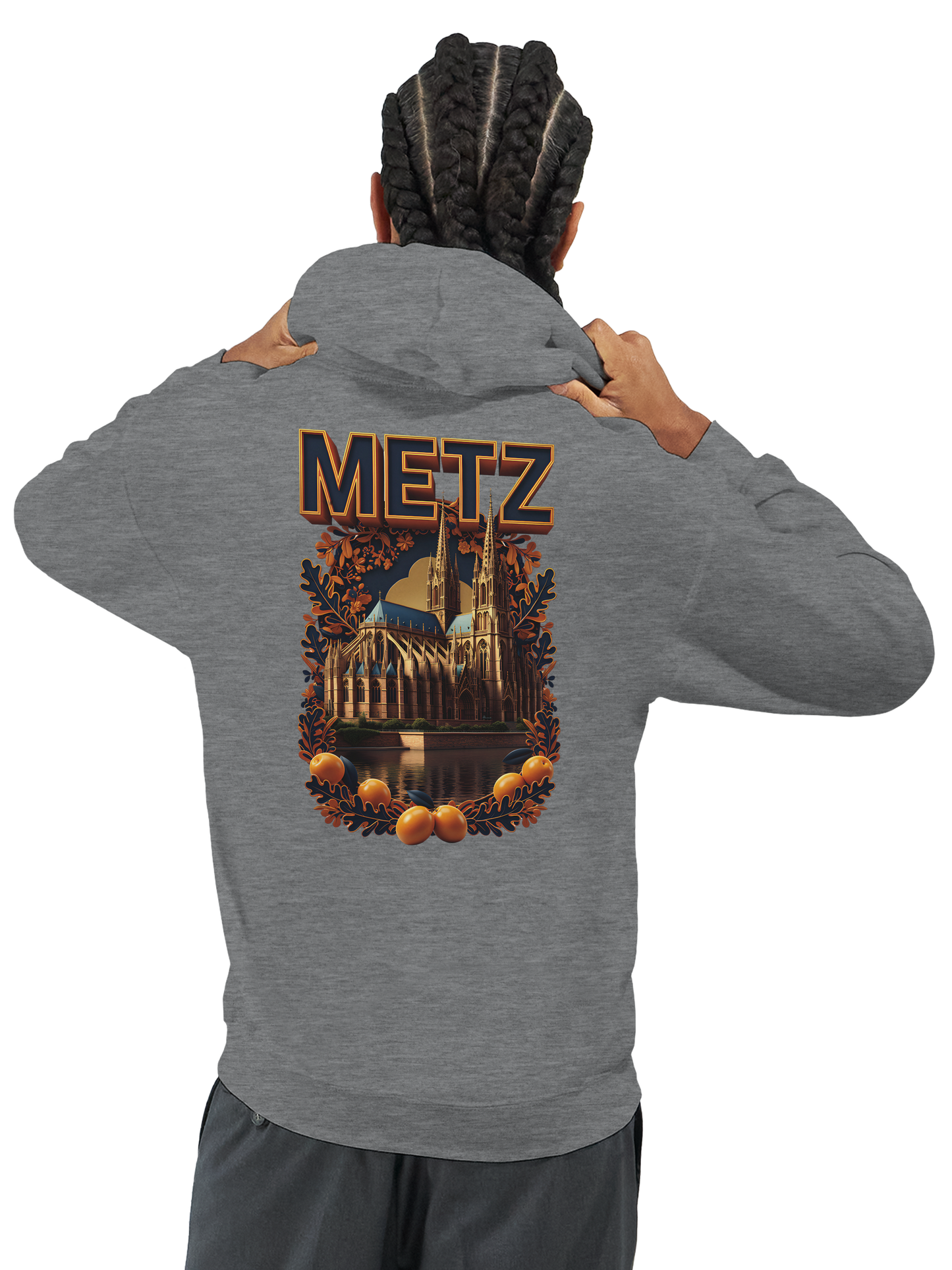 Unisex-Hoodie Metz Stadt Frankreich klassisch | Gildan® 18500
