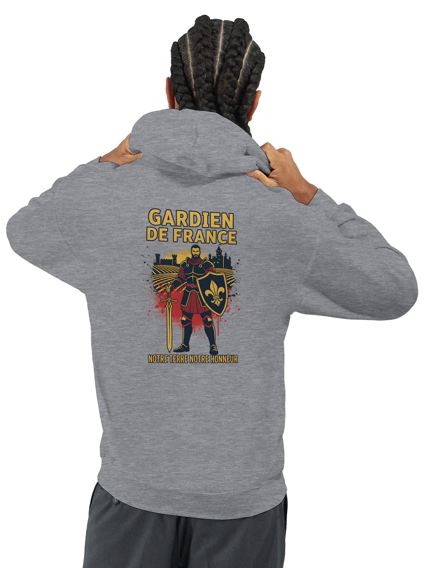 Klassischer Frankreich-Torwart-Hoodie für Herren | Gildan® 18500