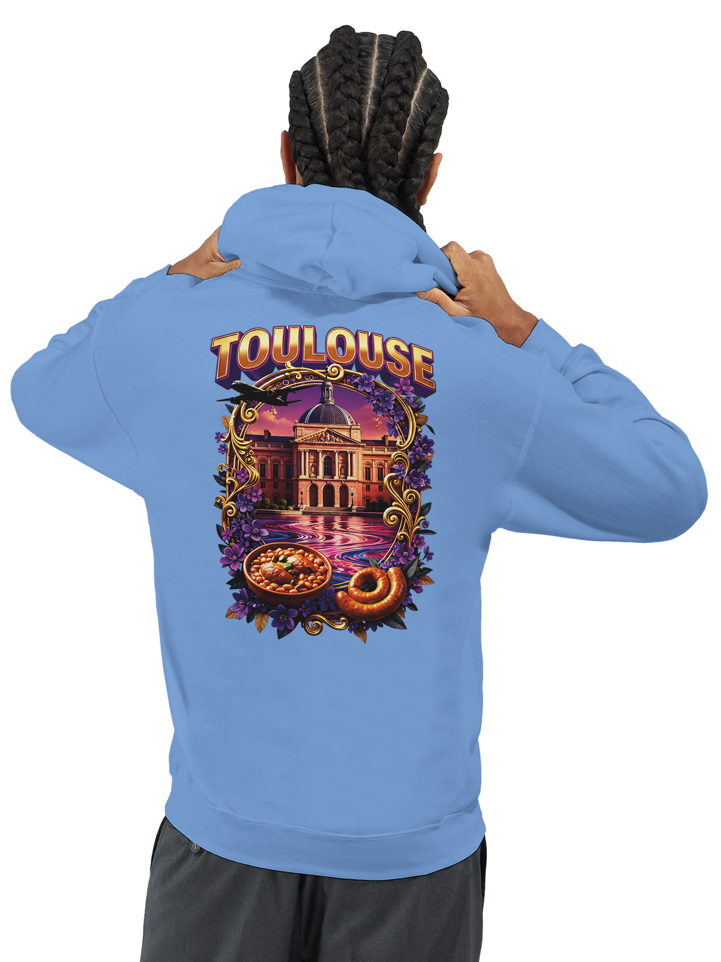 Unisex-Kapuzenpullover Toulouse Stadt Frankreich klassisch | Gildan® 18500