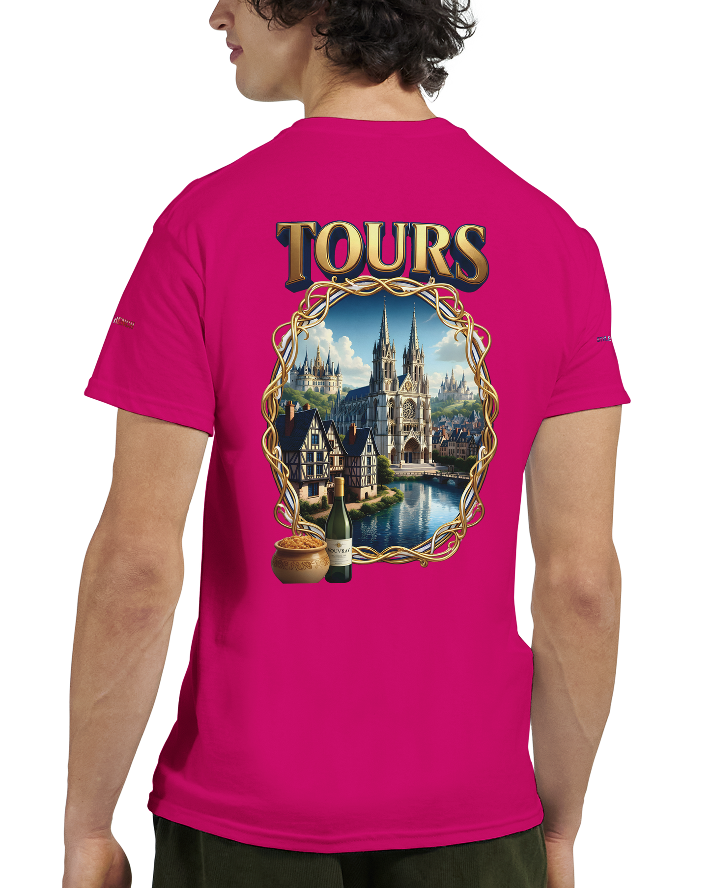 Unisex T-shirt Tours, France, thick crew neck | Gildan® 5000