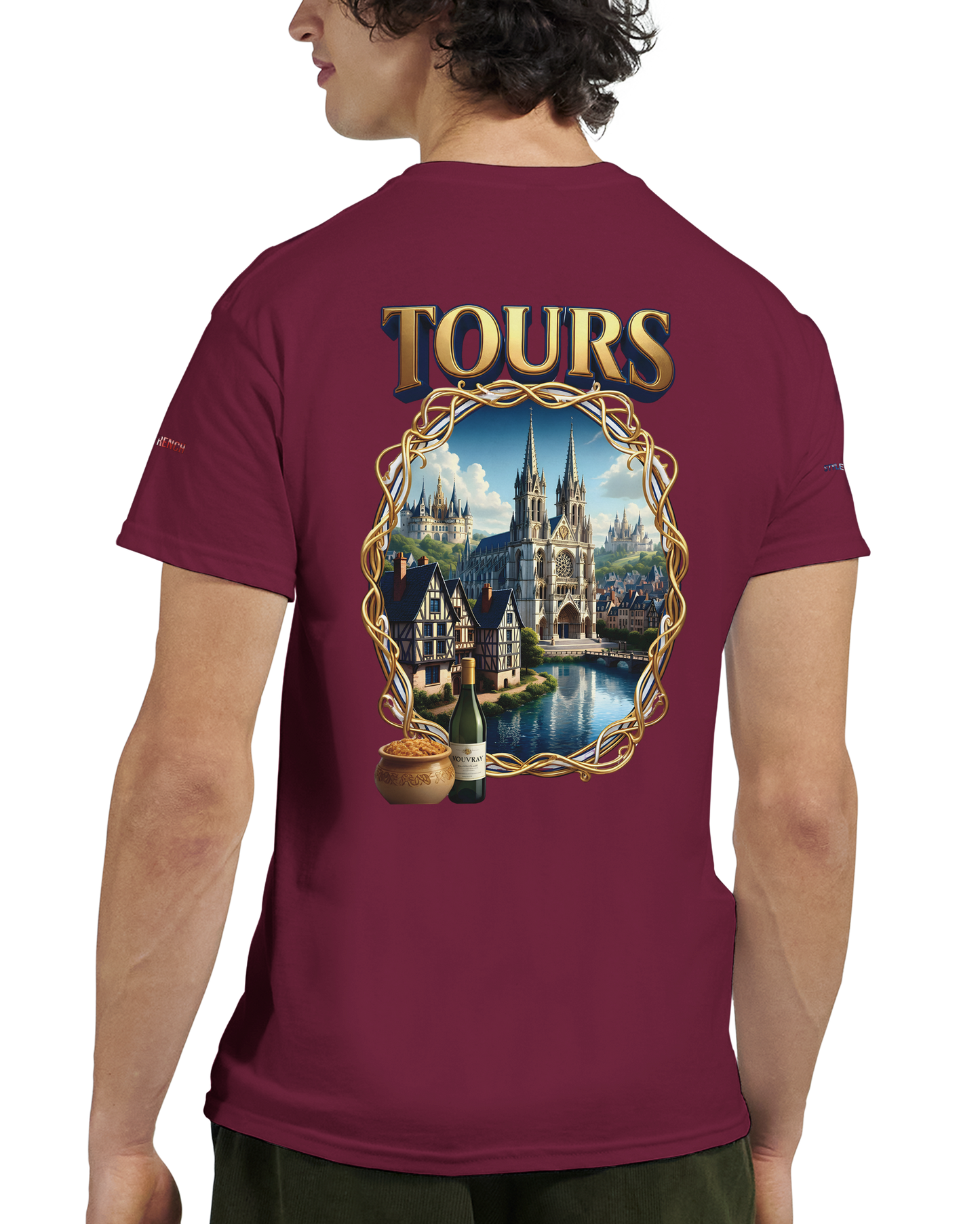 Unisex T-shirt Tours, France, thick crew neck | Gildan® 5000