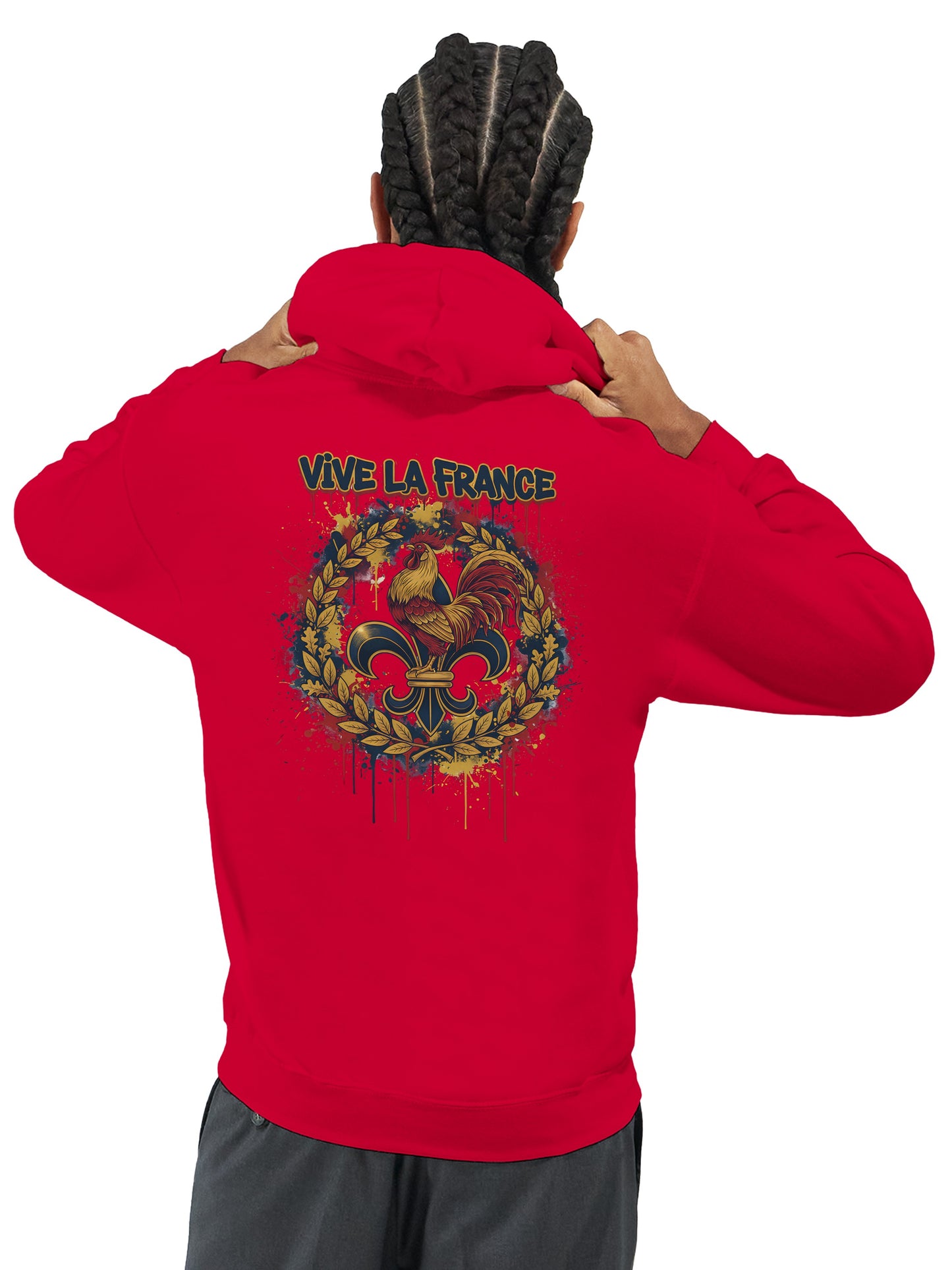 Sweat à capuche Vive la France – Hoodie Premium pour Homme