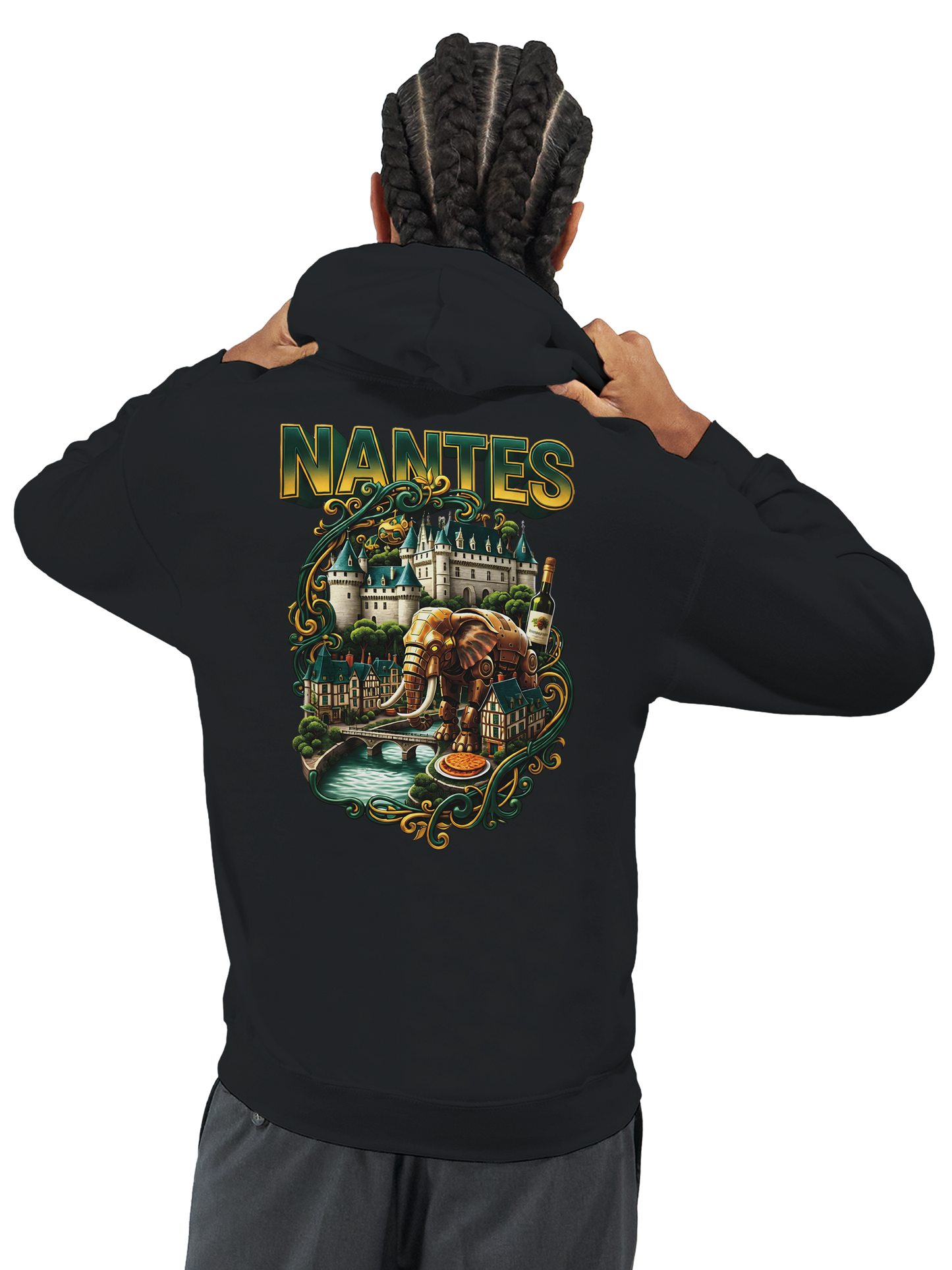 Unisex-Kapuzenpullover Nantes Stadt Frankreich klassisch | Gildan® 18500