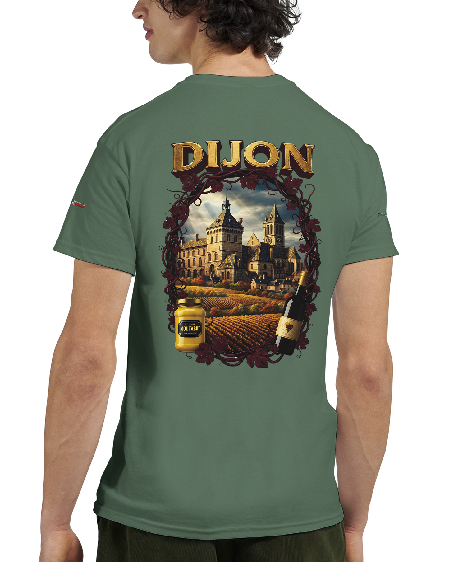 Unisex T-Shirt Dijon Stadt Frankreich dick Rundhals | Gildan® 5000