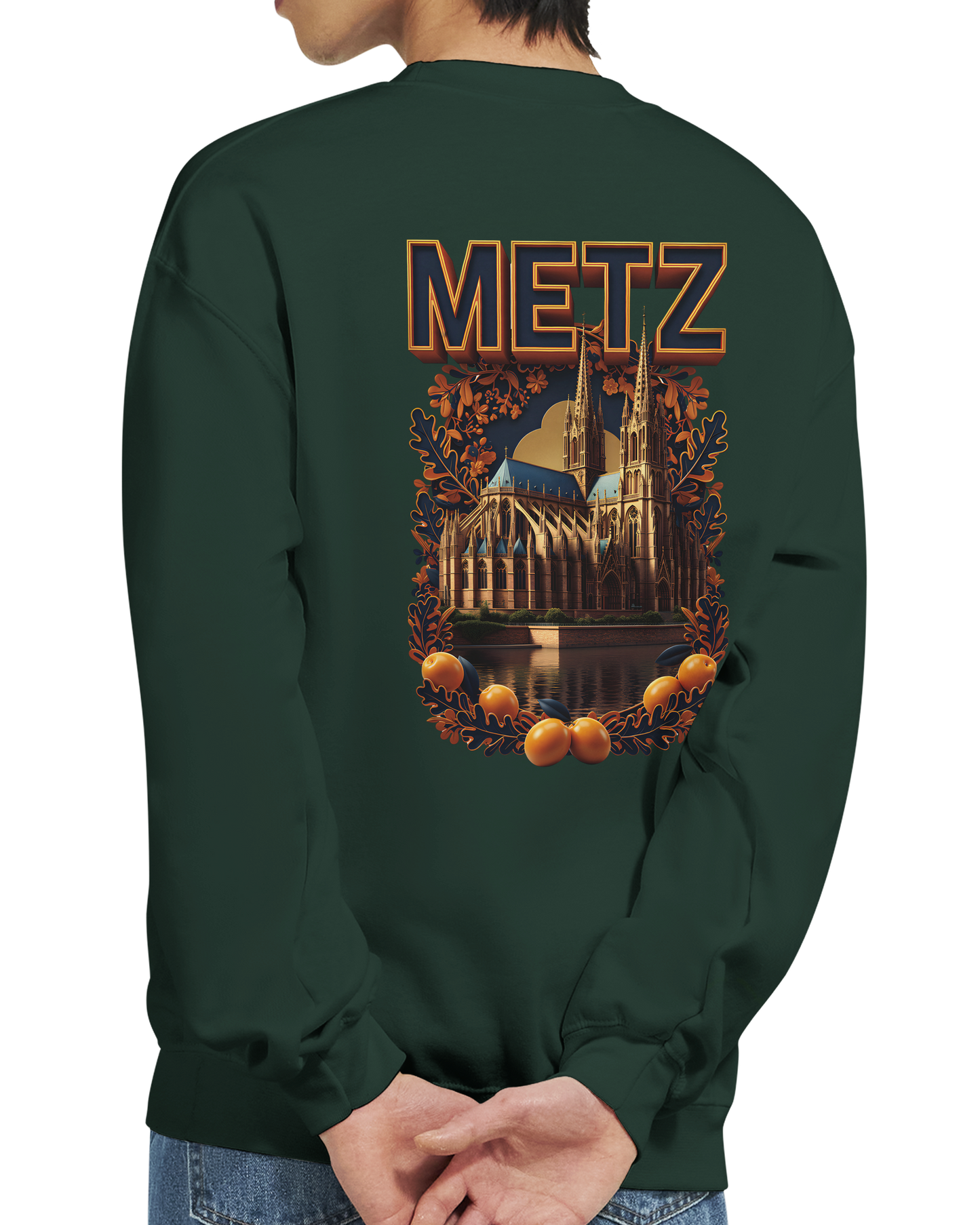 Unisex Sweatshirt Metz France City Classic Crewneck | Gildan® 18000