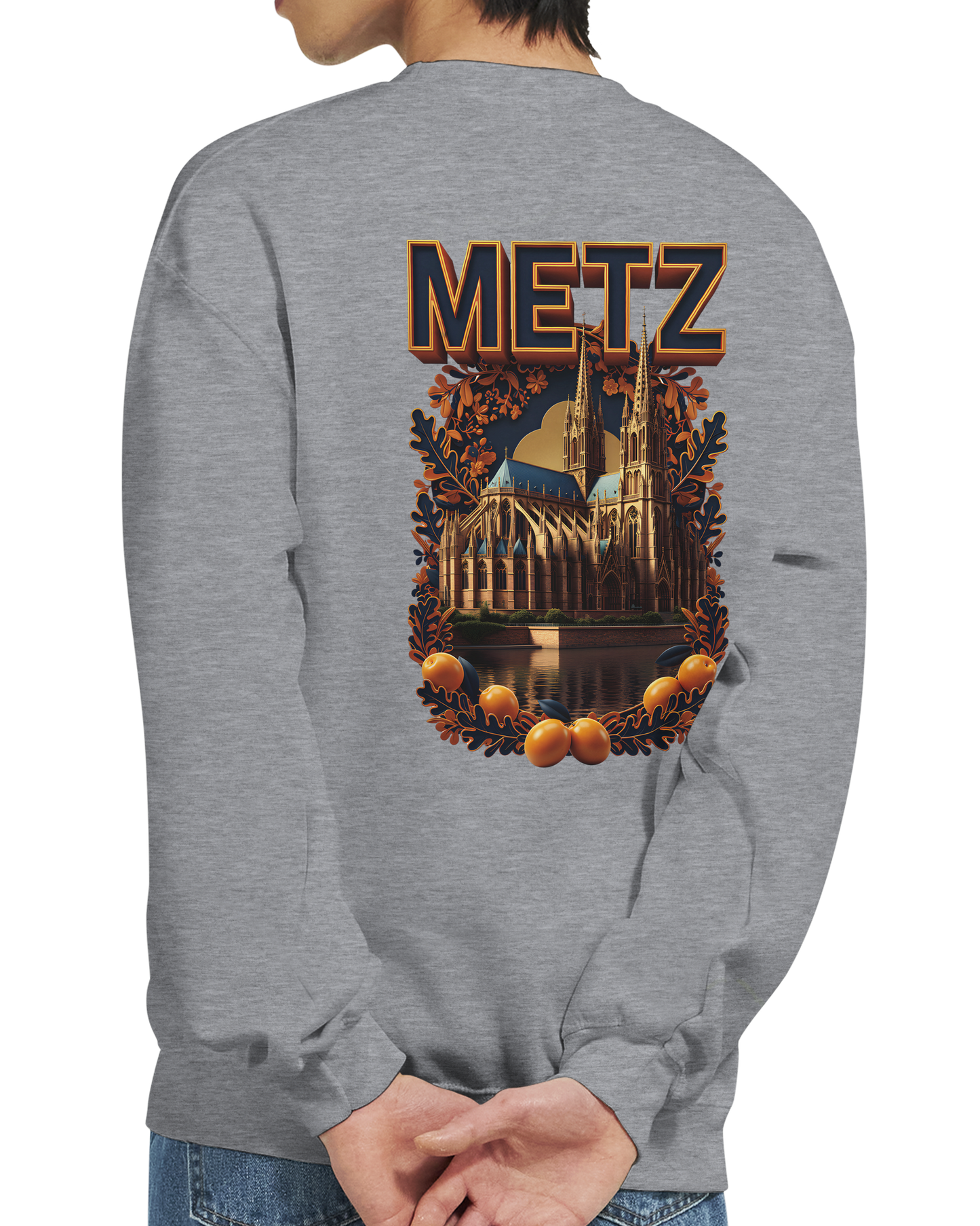 Unisex Sweatshirt Metz France City Classic Crewneck | Gildan® 18000
