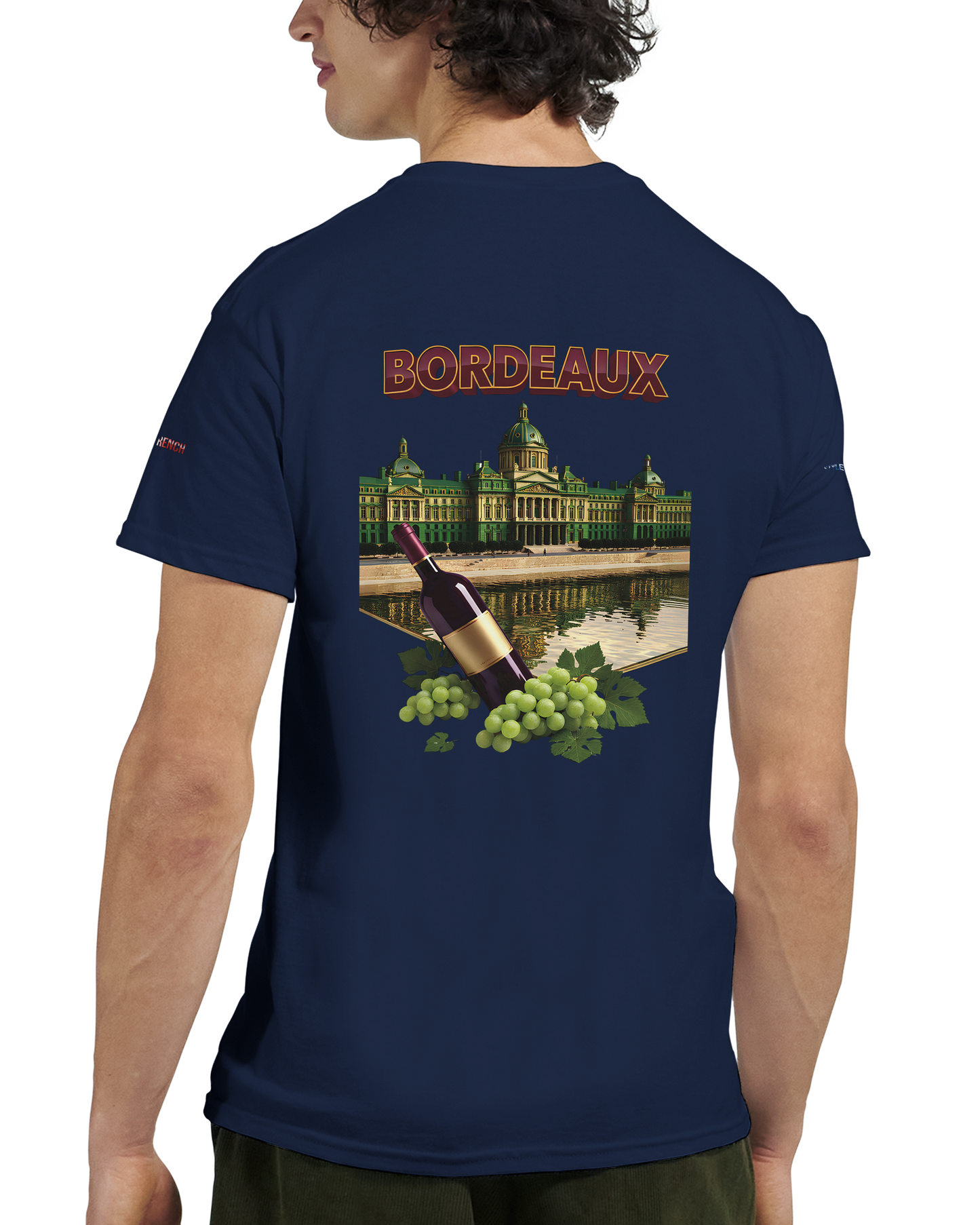 Unisex burgundy French city crewneck heavy t-shirt | Gildan® 5000
