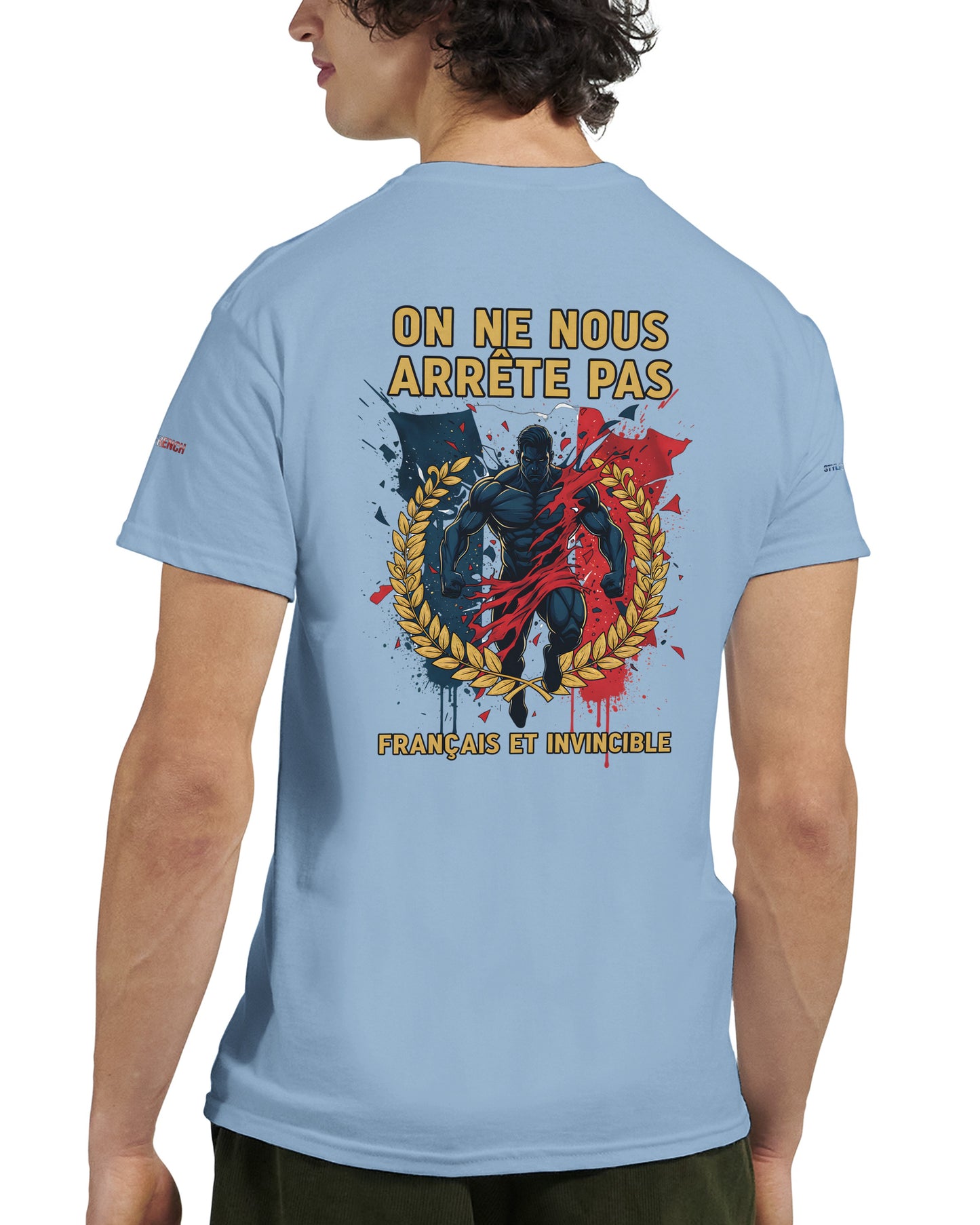 Men's "Can't Stop Us" French Style Heavyweight Crewneck T-shirt | Gildan® 5000