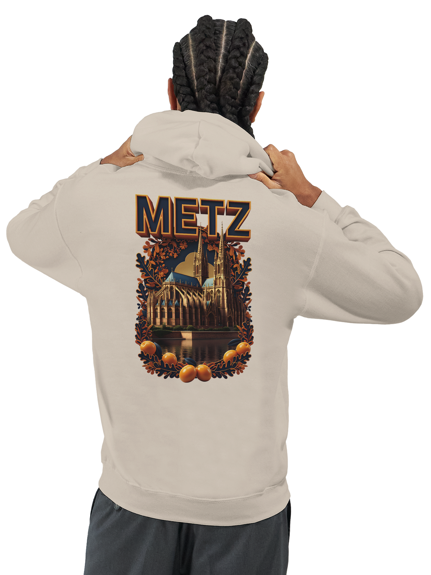 Unisex-Hoodie Metz Stadt Frankreich klassisch | Gildan® 18500