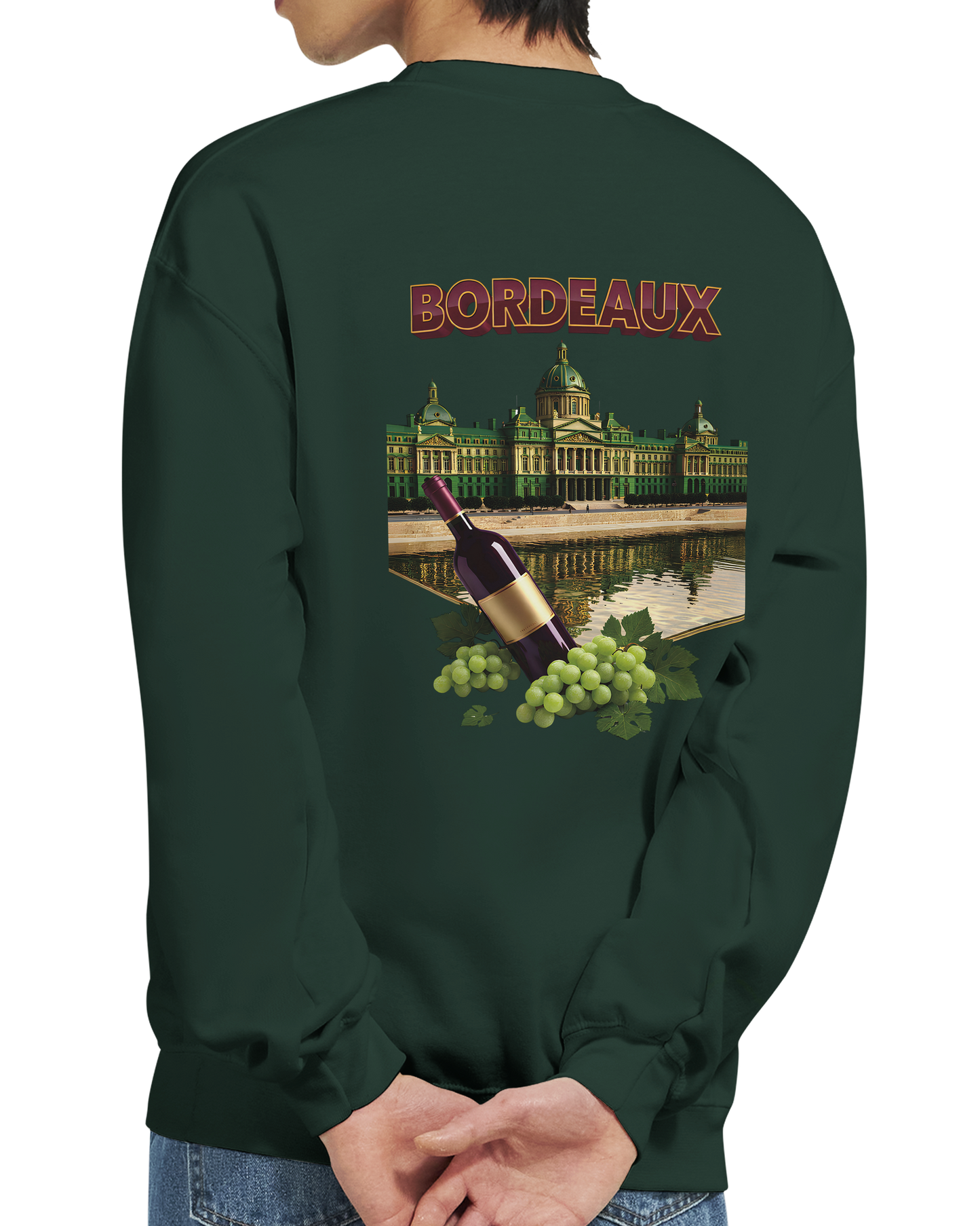 Unisex city burgundy classic crewneck sweatshirt | Gildan® 18000