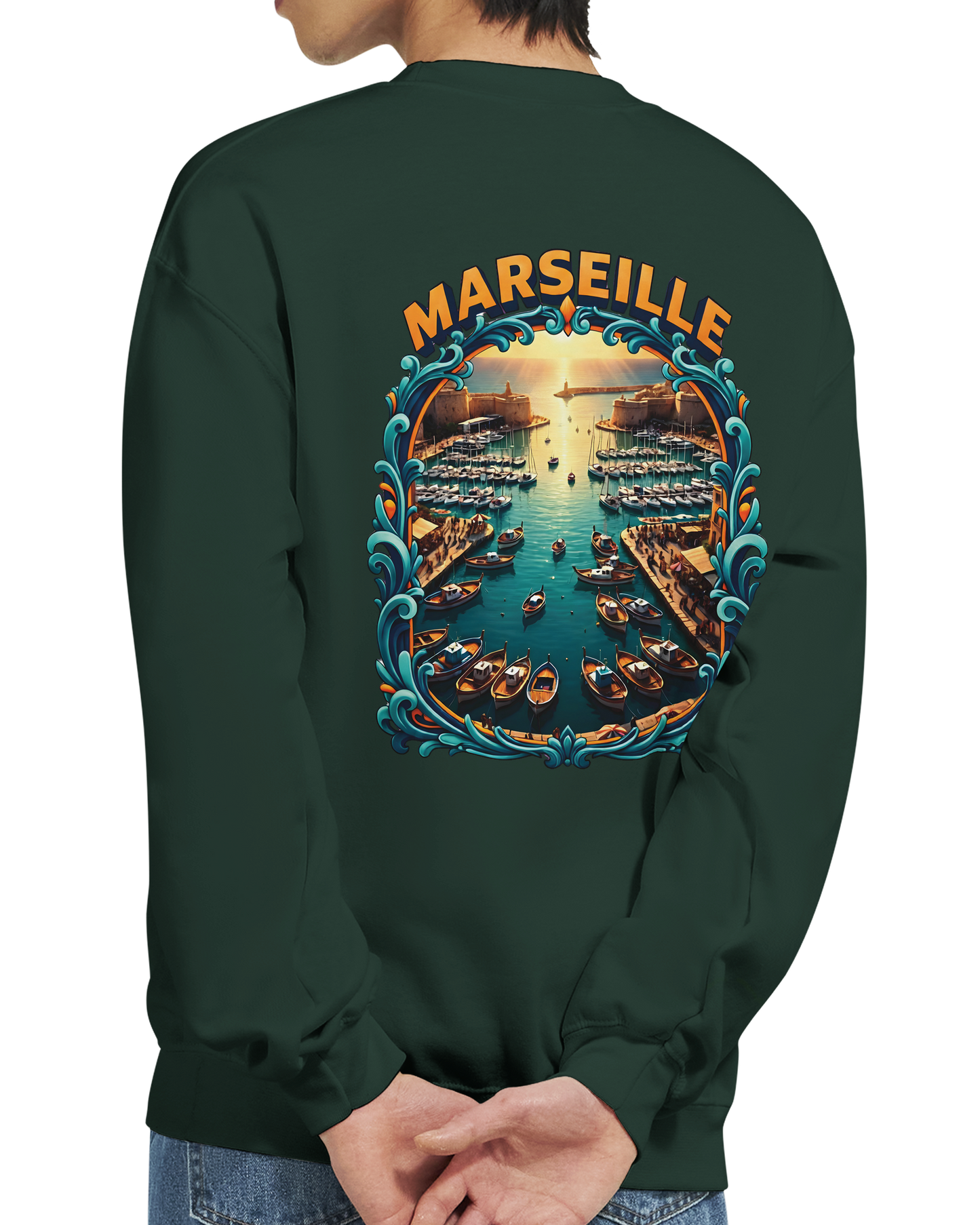 Unisex-Sweatshirt Marseilles Klassisches Rundhals-Sweatshirt | Gildan® 18000