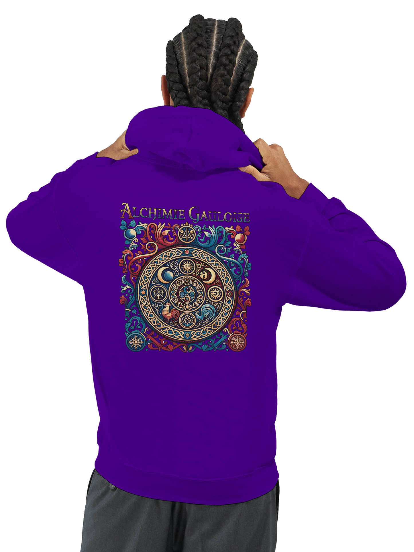 Herren-Kapuzenpullover „Gallische Alchemie“ klassisch | Gildan® 18500