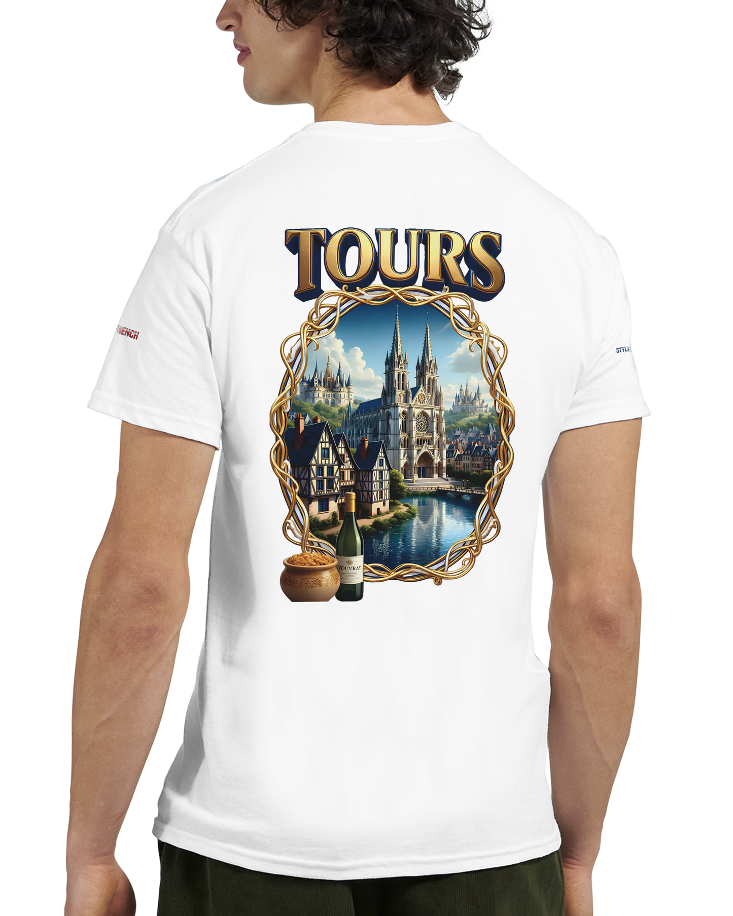 Unisex T-shirt Tours, France, thick crew neck | Gildan® 5000