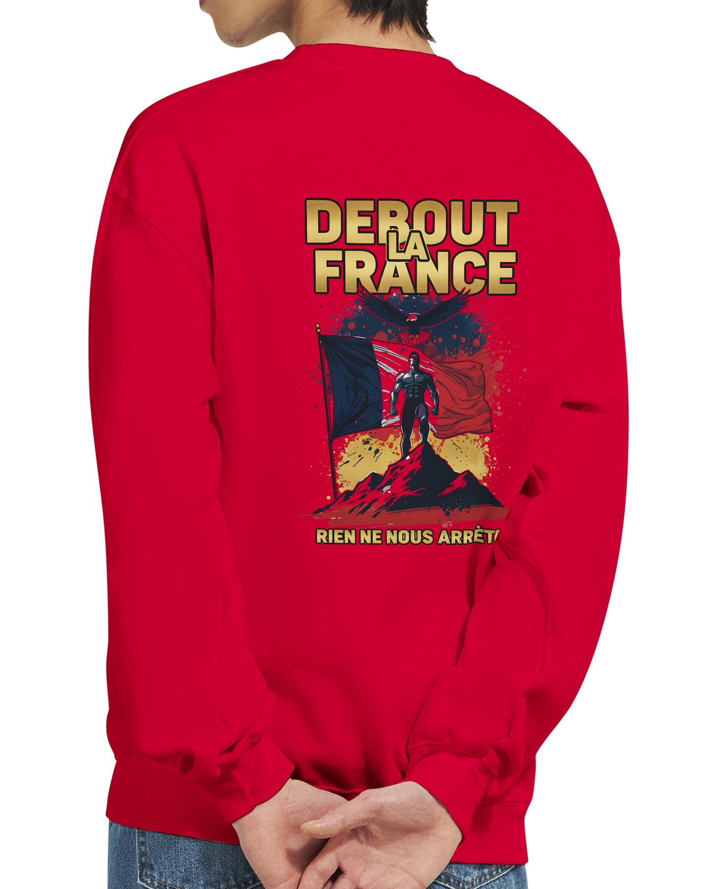 Klassisches Rundhals-Sweatshirt „Debout la France“ | Gildan® 18000