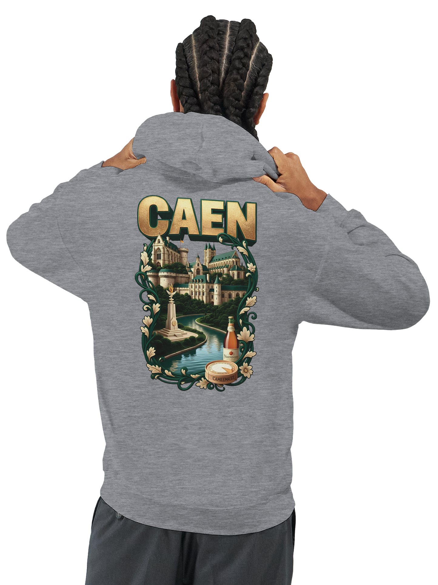 Kapuzenpullover "Caen, Stadt Frankreichs" Unisex Klassiker | Gildan® 18500