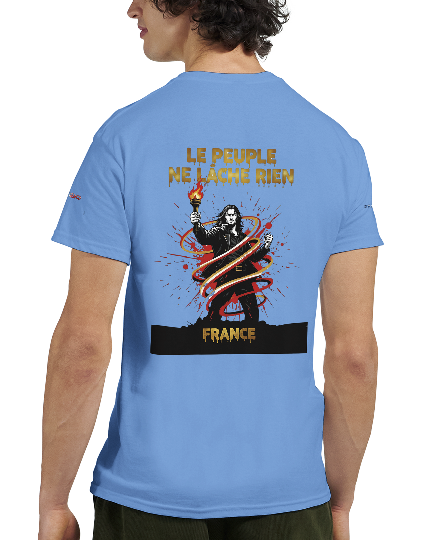 T-shirt Homme Le Peuple Ne Lâche Rien - Coton Premium