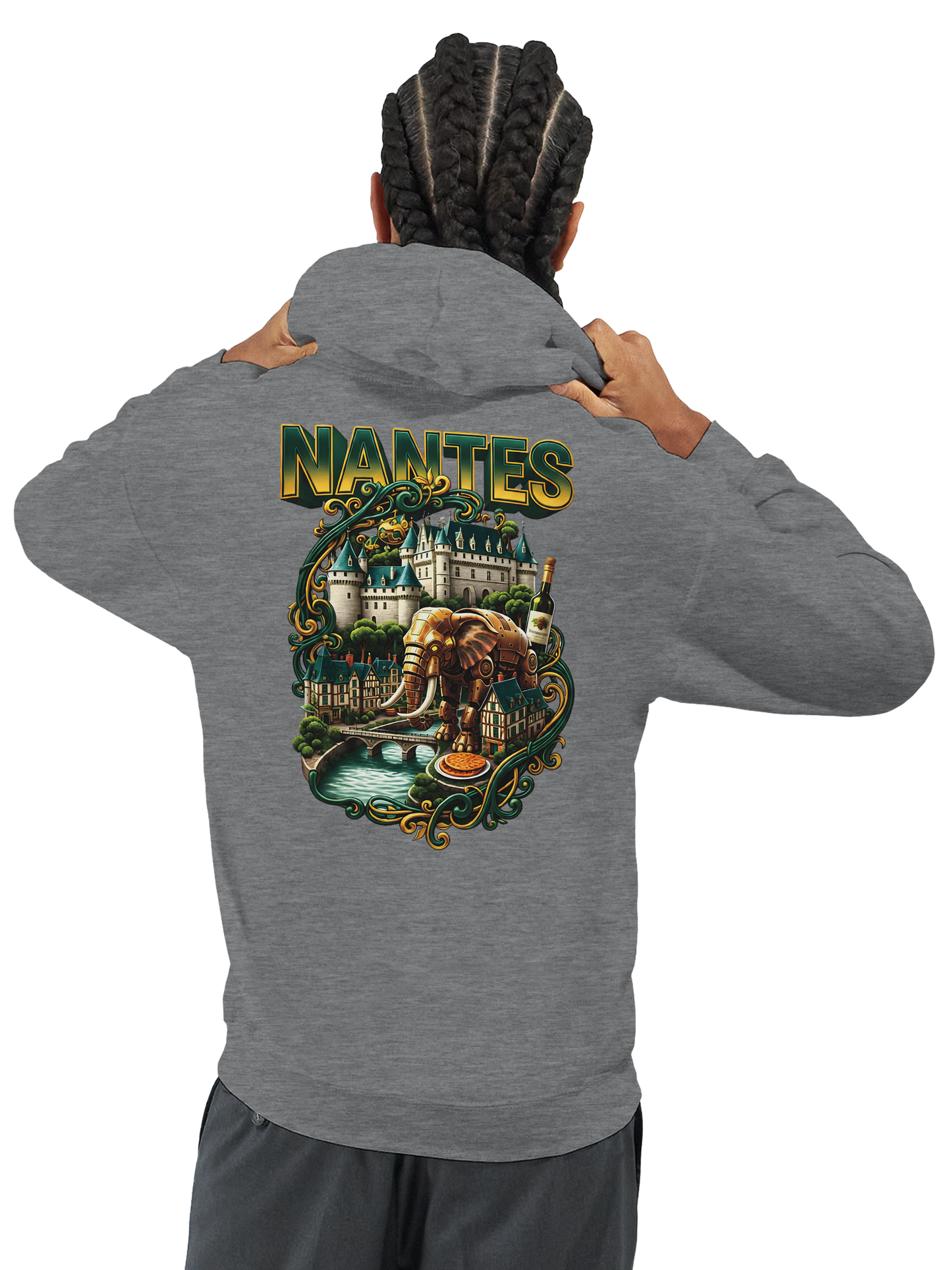Unisex-Kapuzenpullover Nantes Stadt Frankreich klassisch | Gildan® 18500